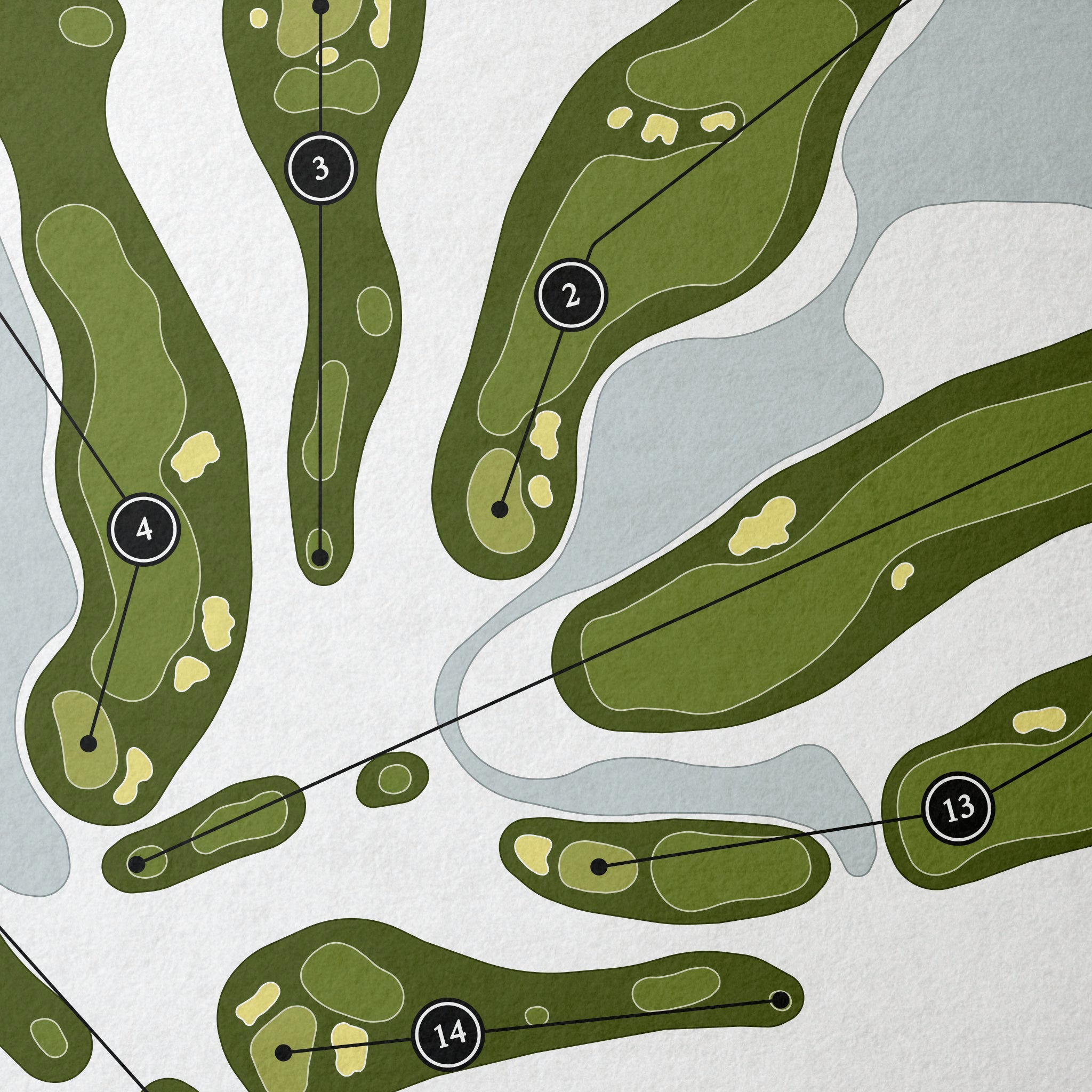 1757 Golf Club | Golf Course Map | Close Up