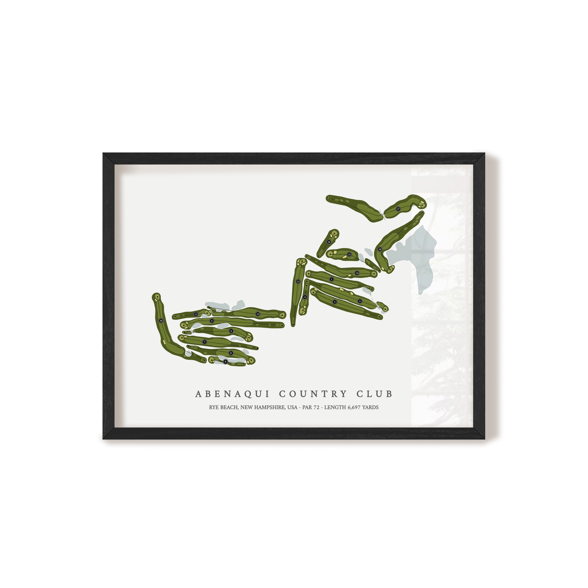 Abenaqui Country Club | Golf Course Print | Black+Frame