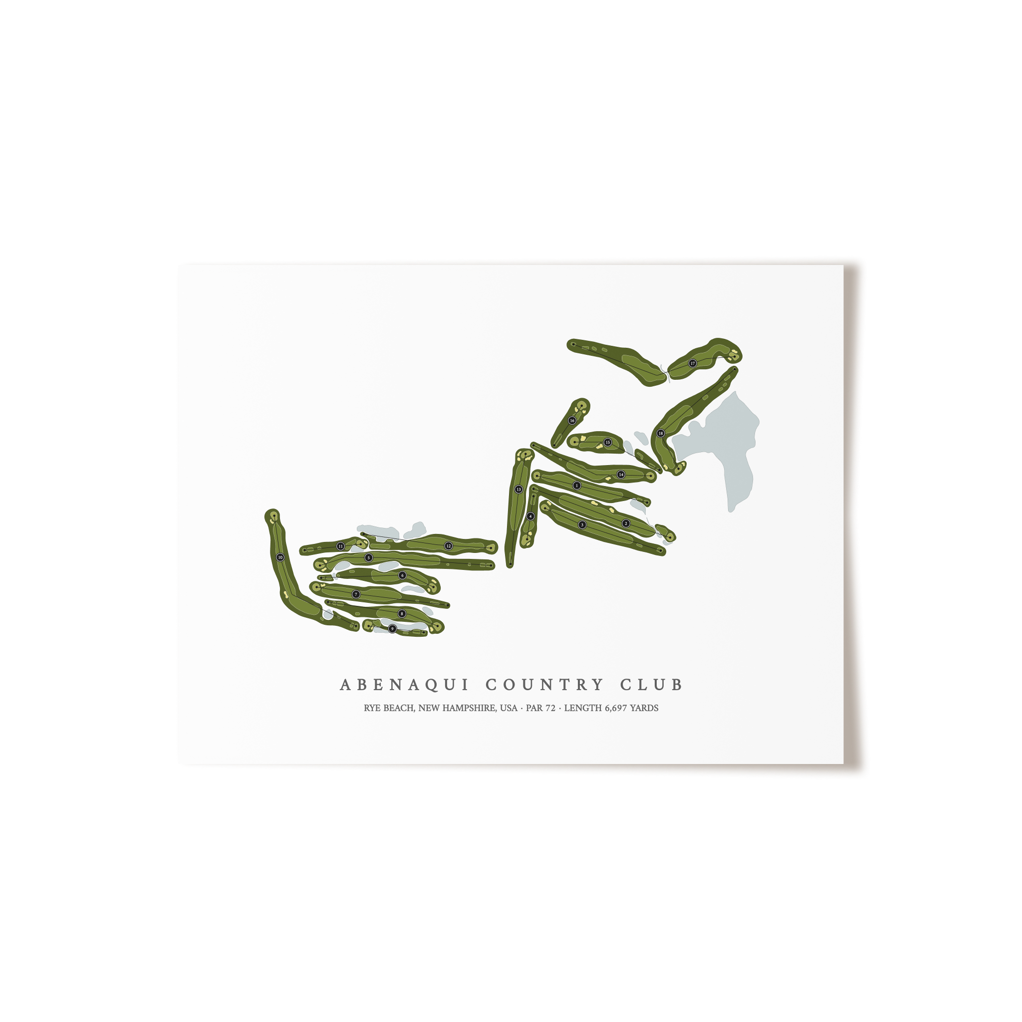 Abenaqui Country Club | Golf Course Print | Unframed