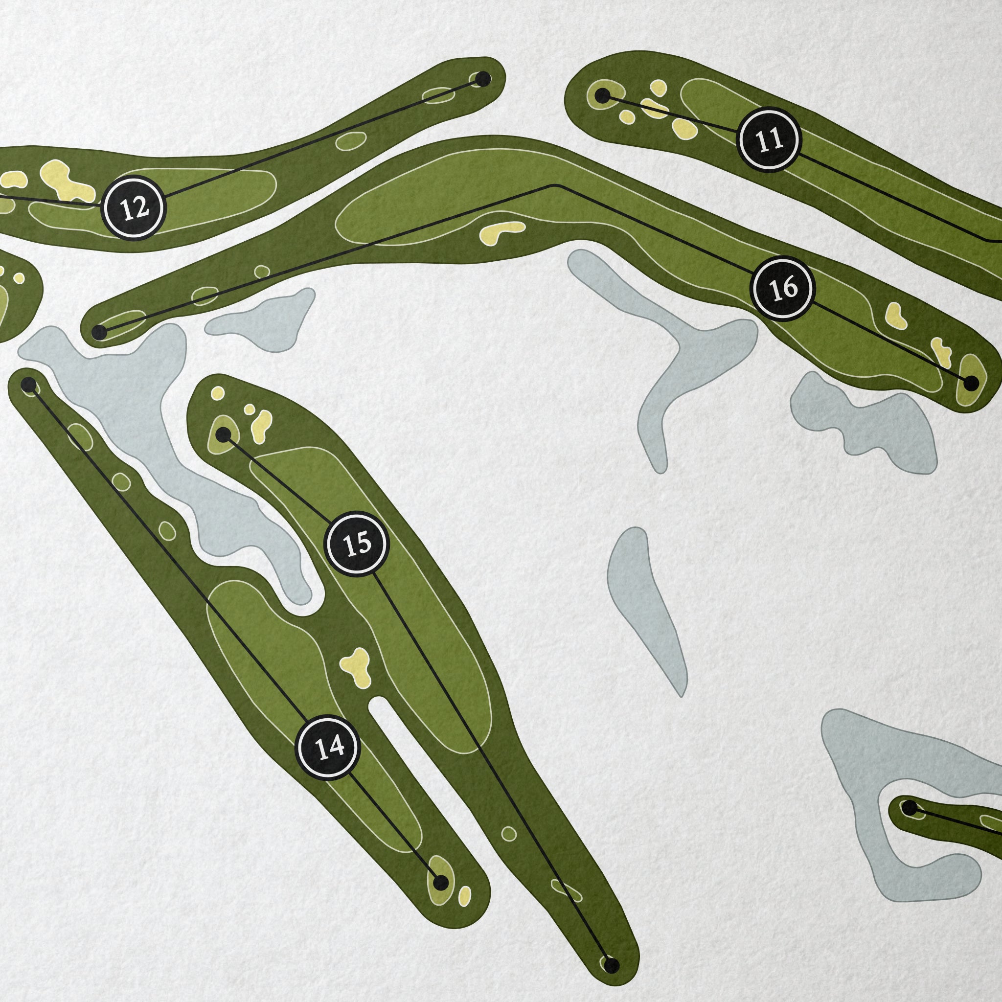 Aberdeen Country Club | Golf Course Map | Close Up