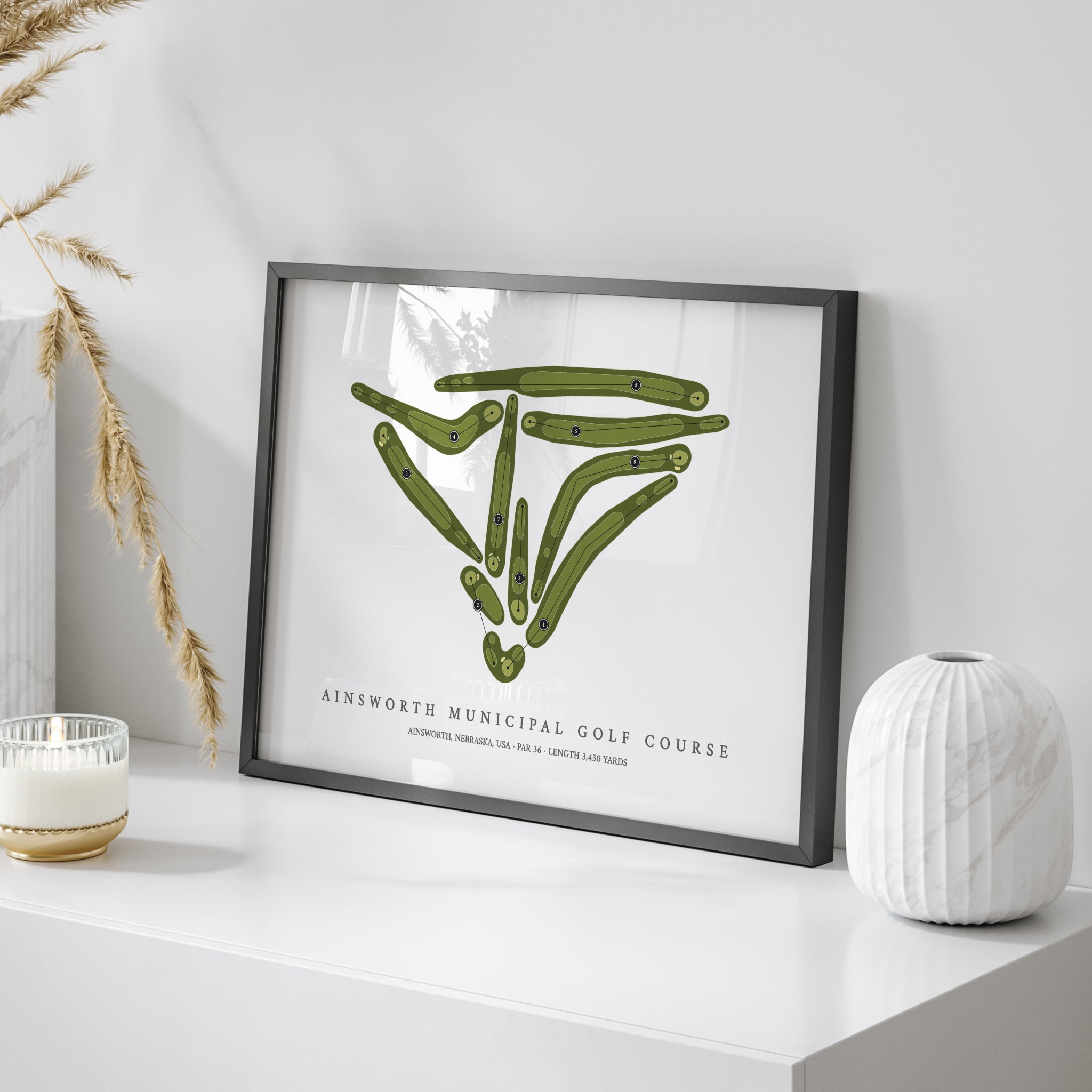 Ainsworth Municipal Golf Course | Golf Course Map | On+Table