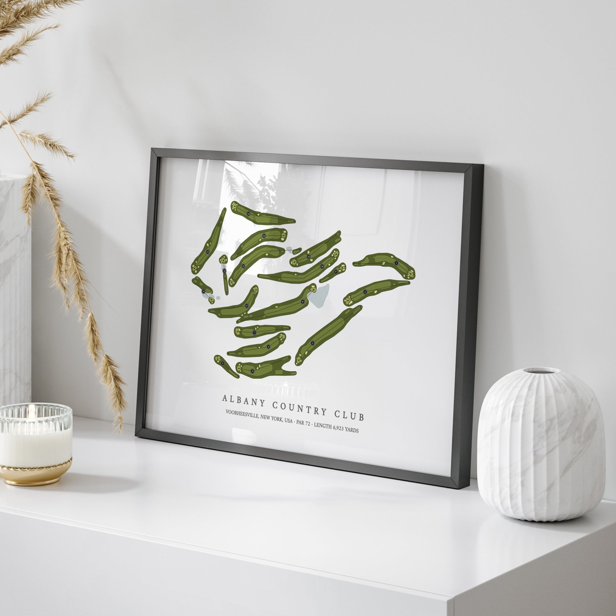 Albany Country Club | Golf Course Map | On Table