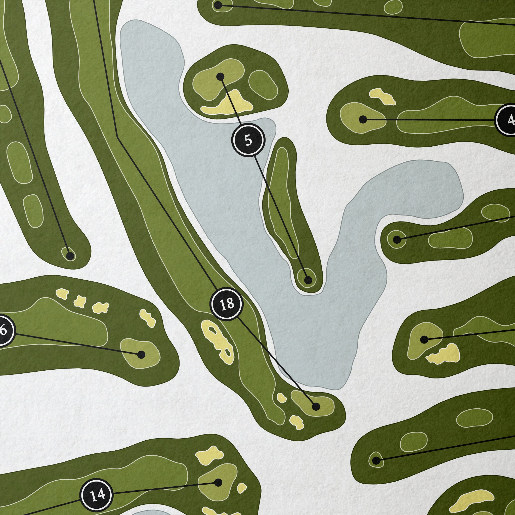 Aldeen Golf Club | Golf Course Map | Close Up