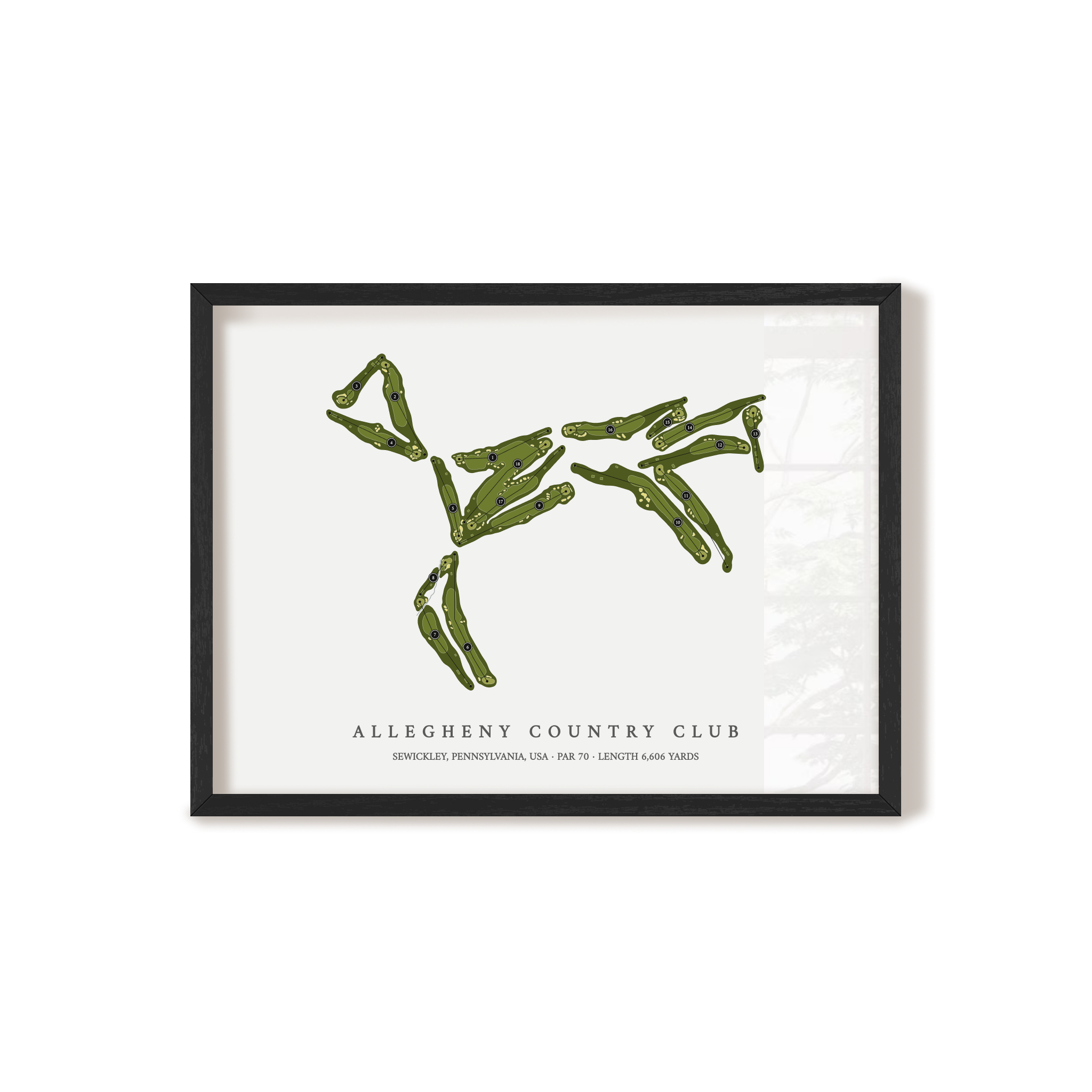 Allegheny Country Club | Golf Course Print | Black+Frame