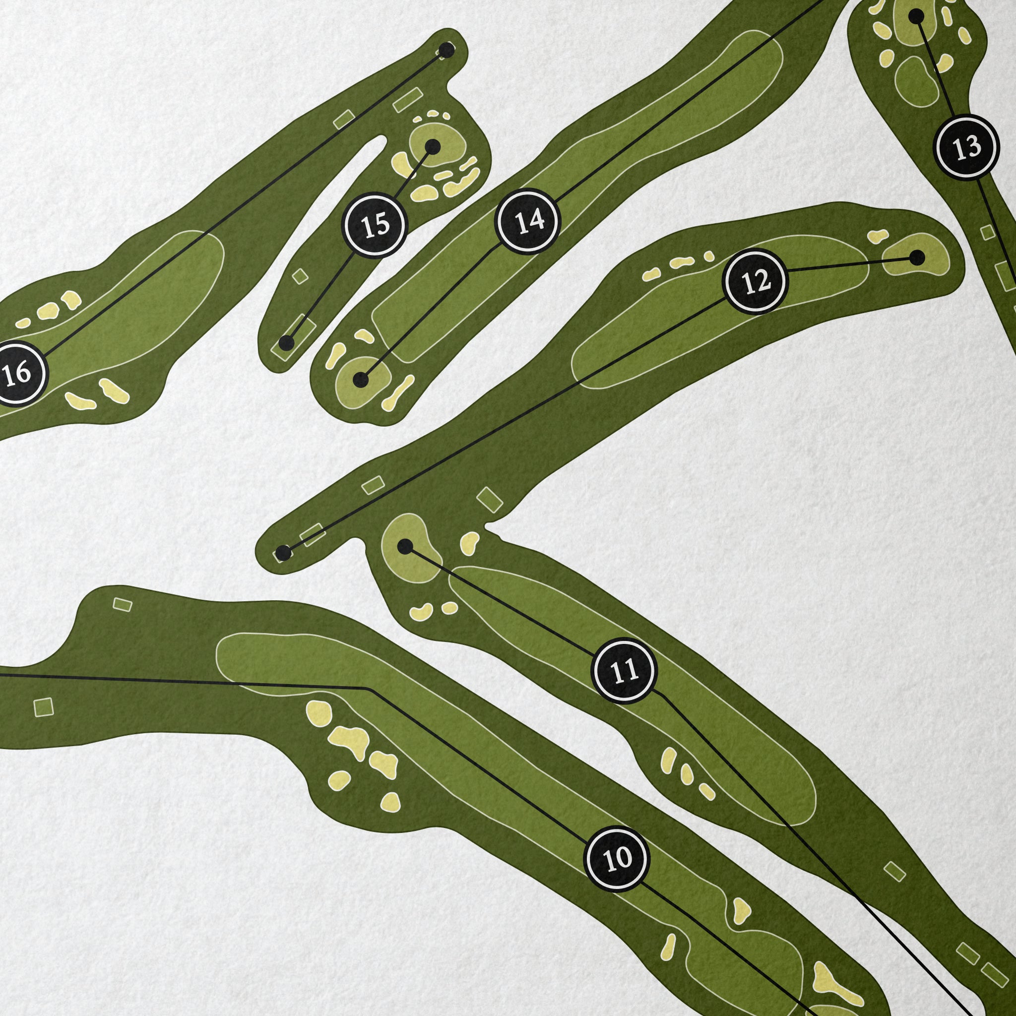 Allegheny Country Club | Golf Course Print | Close+Up