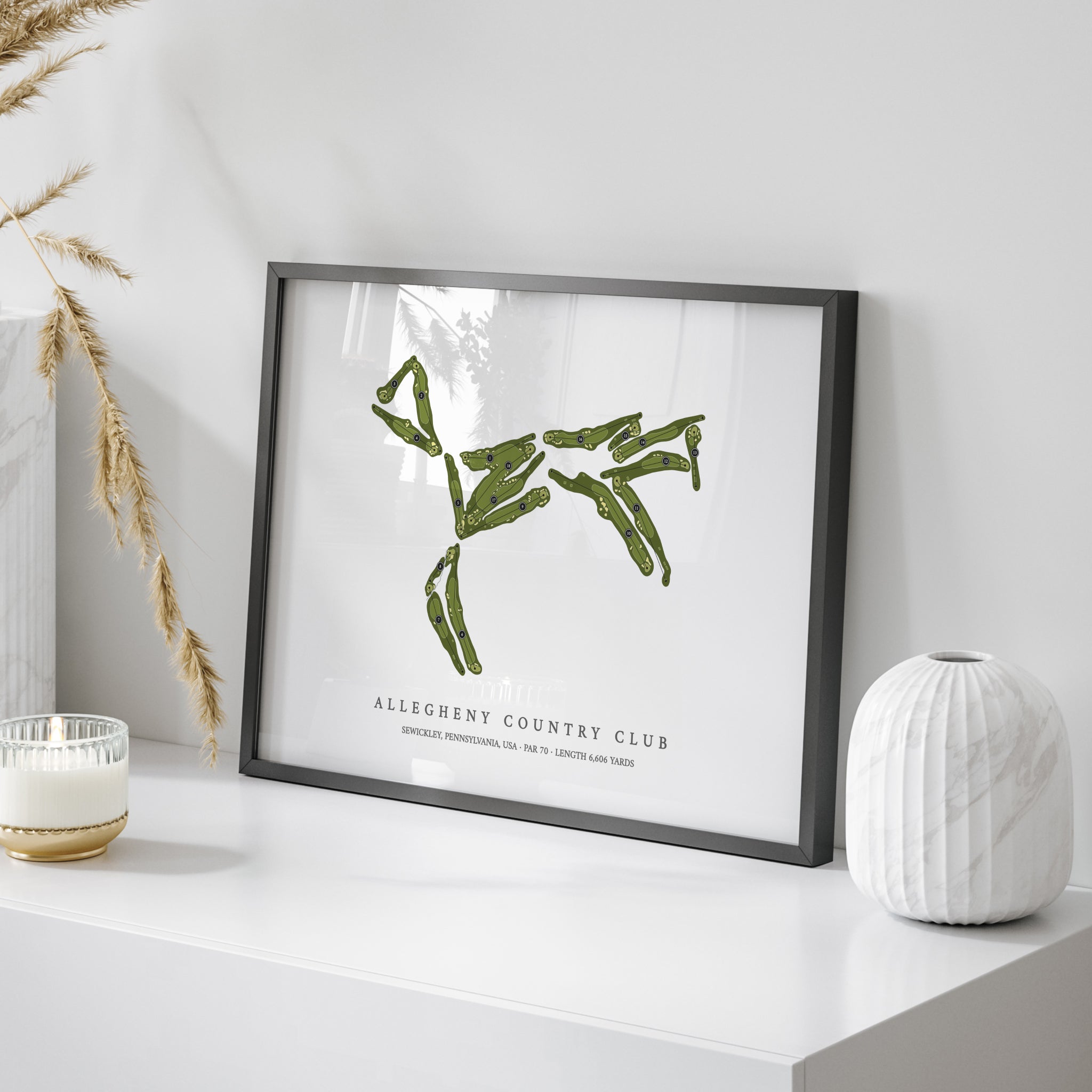 Allegheny Country Club | Golf Course Print | On+Table