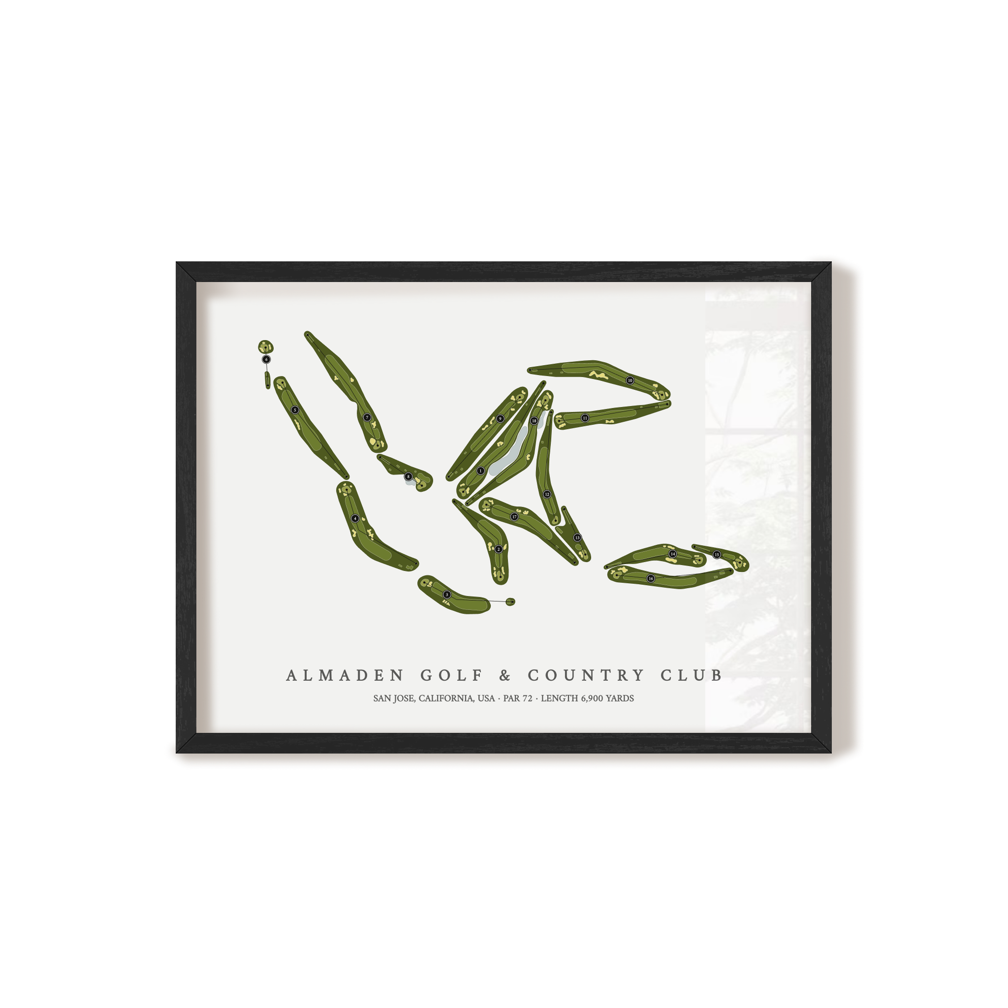 Almaden Golf & Country Club | Golf Course Map | Black+Frame