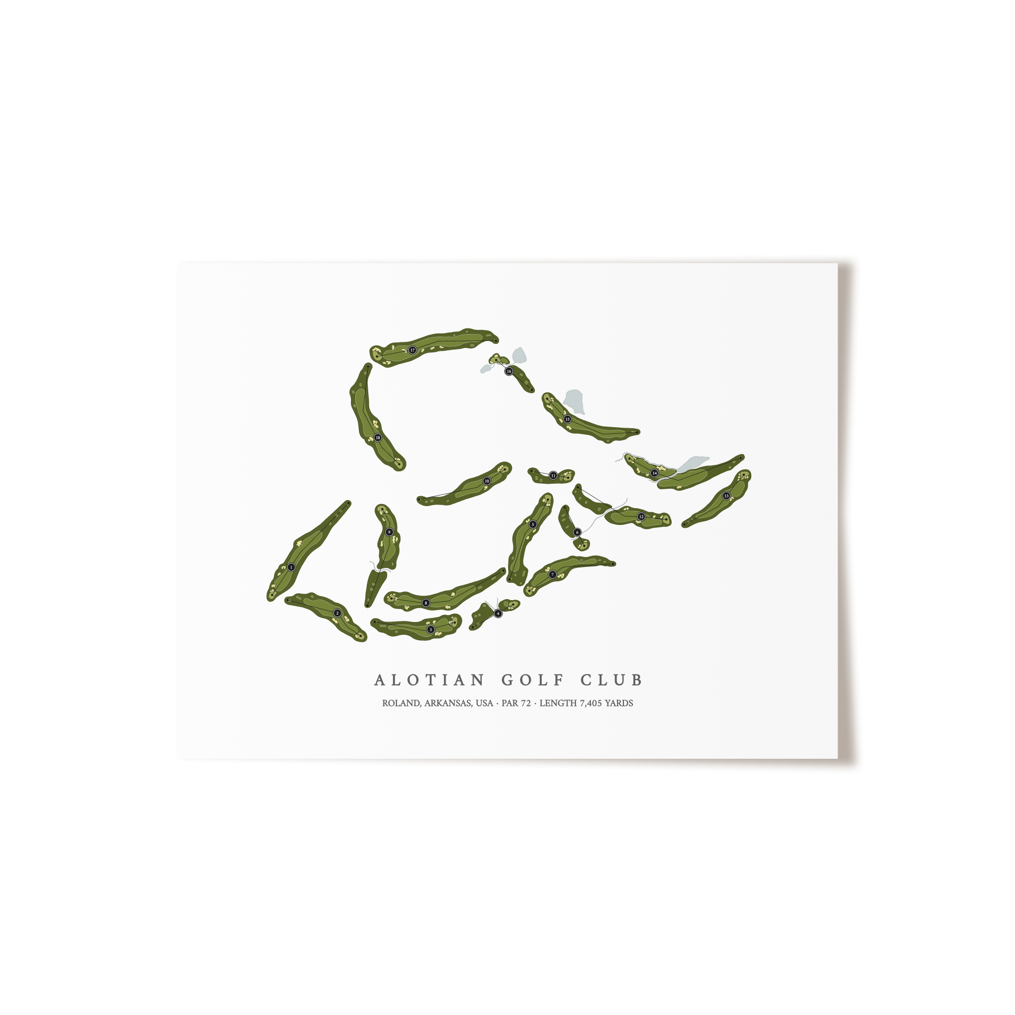 Alotian Golf Club | Golf Course Print | Unframed