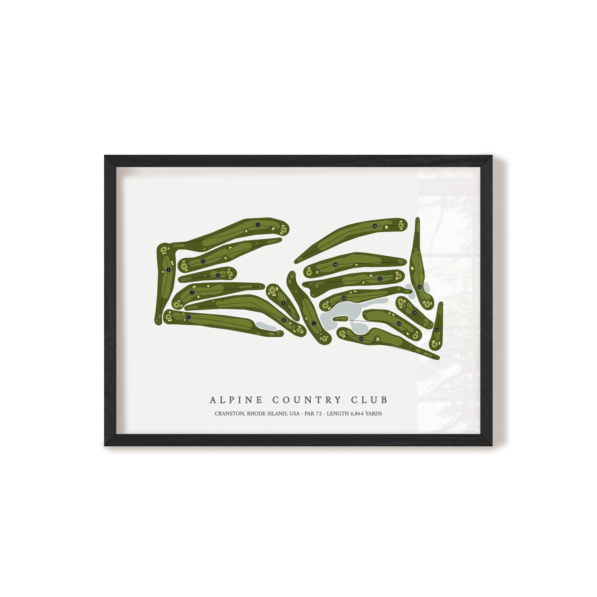 Alpine Country Club | Golf Course Print | Black+Frame