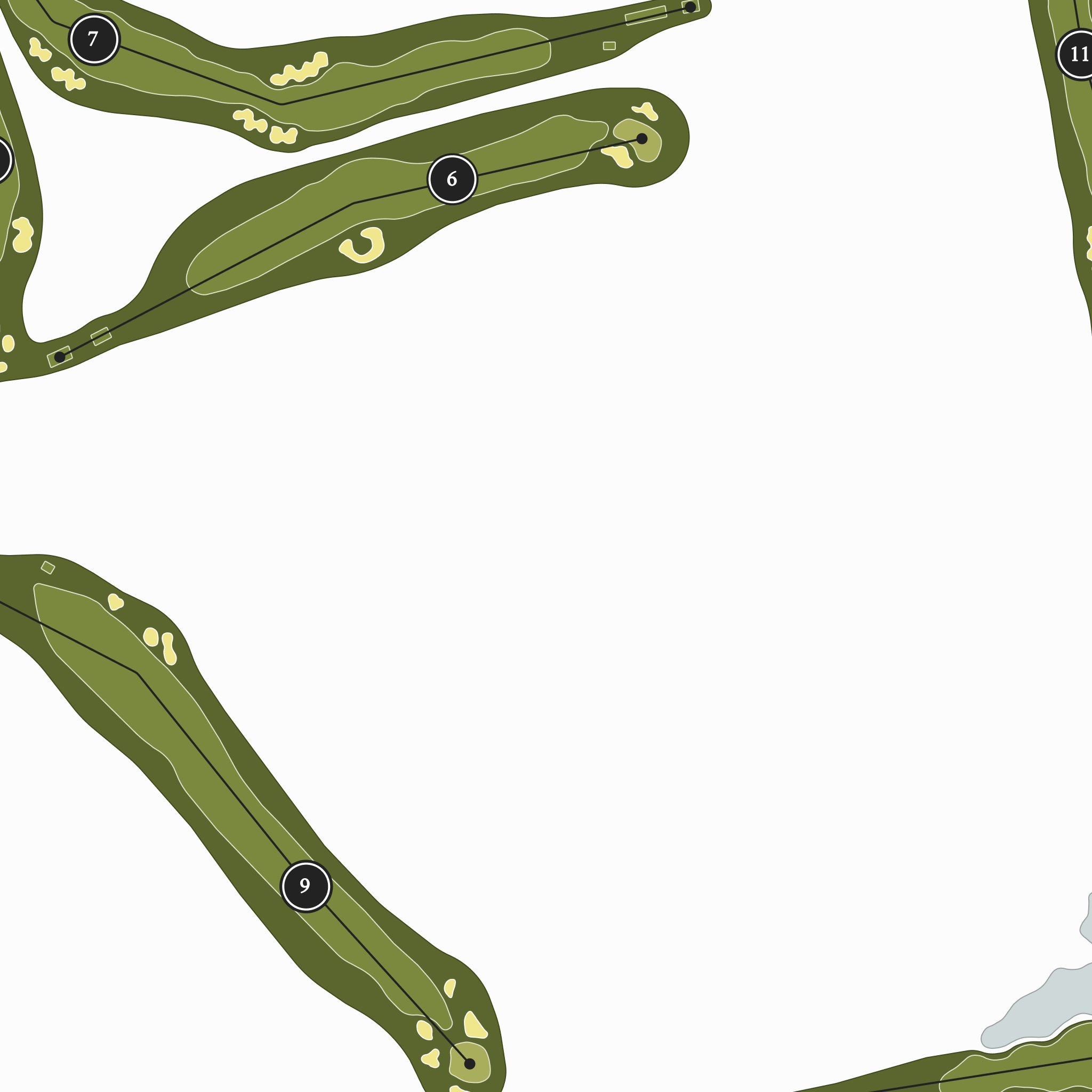 Alta Vista Country Club | Golf Course Print | Close Up