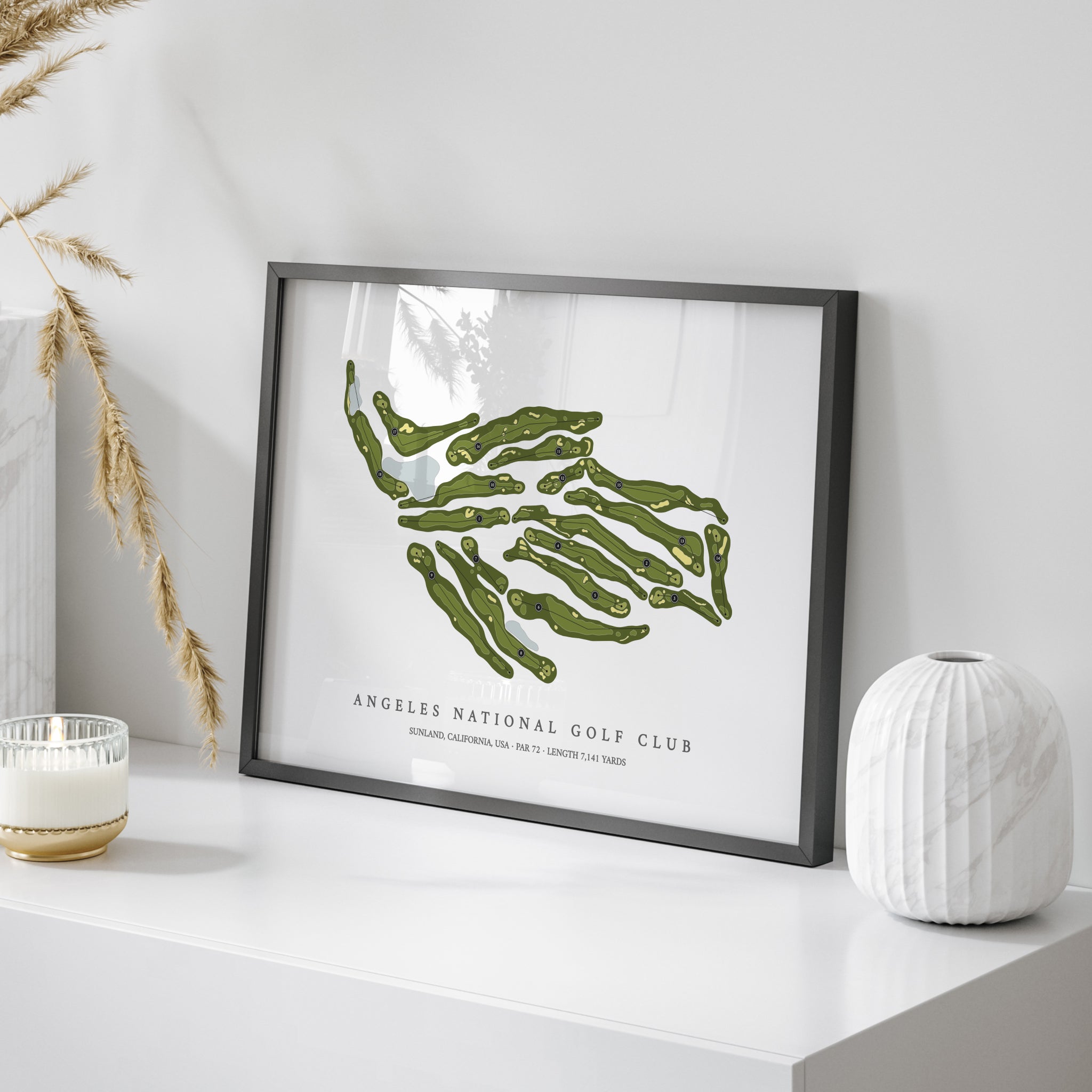 Angeles National Golf Club | Golf Course Print | On+Table