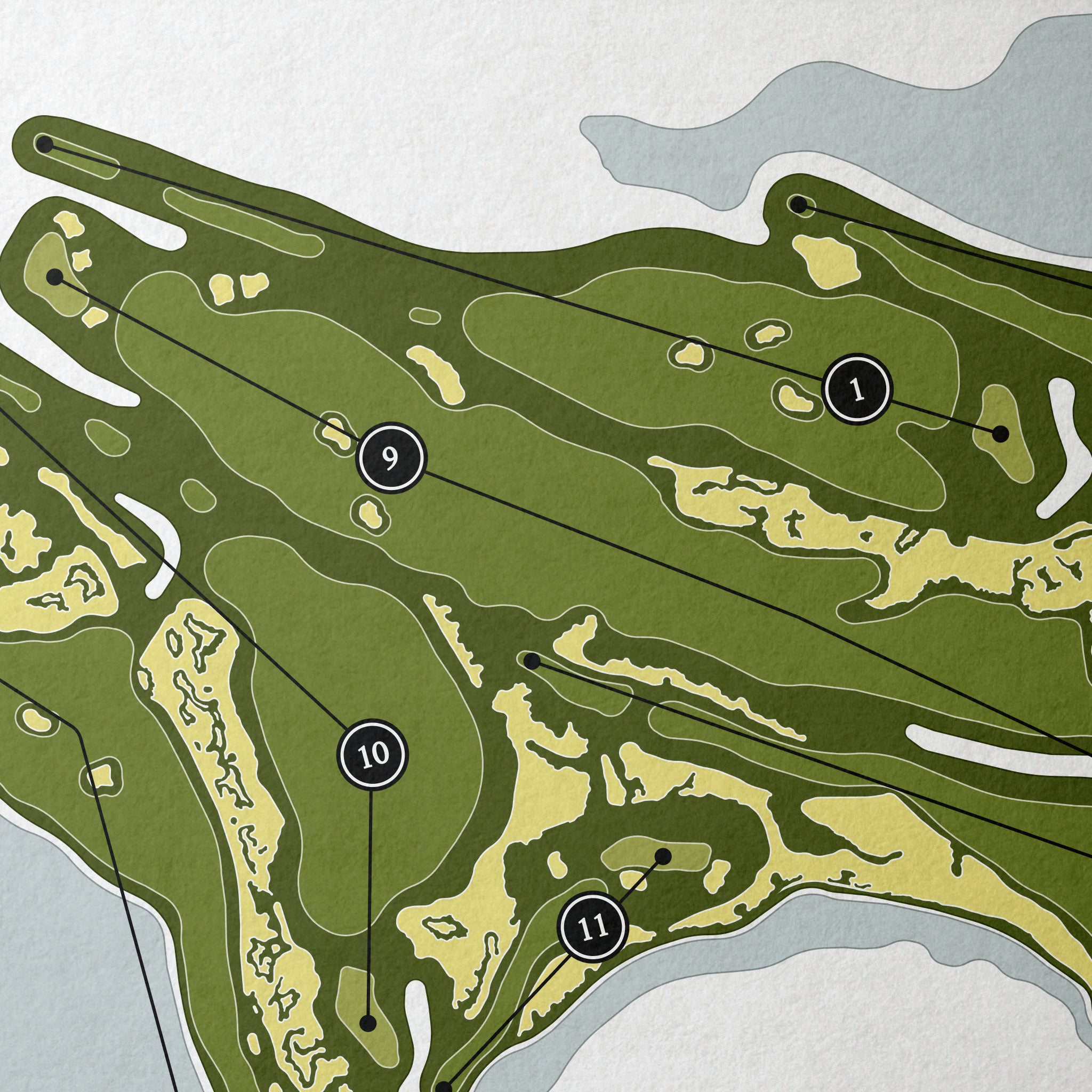 Apogee Golf Club - The South Course | Golf Course Map | Close Up