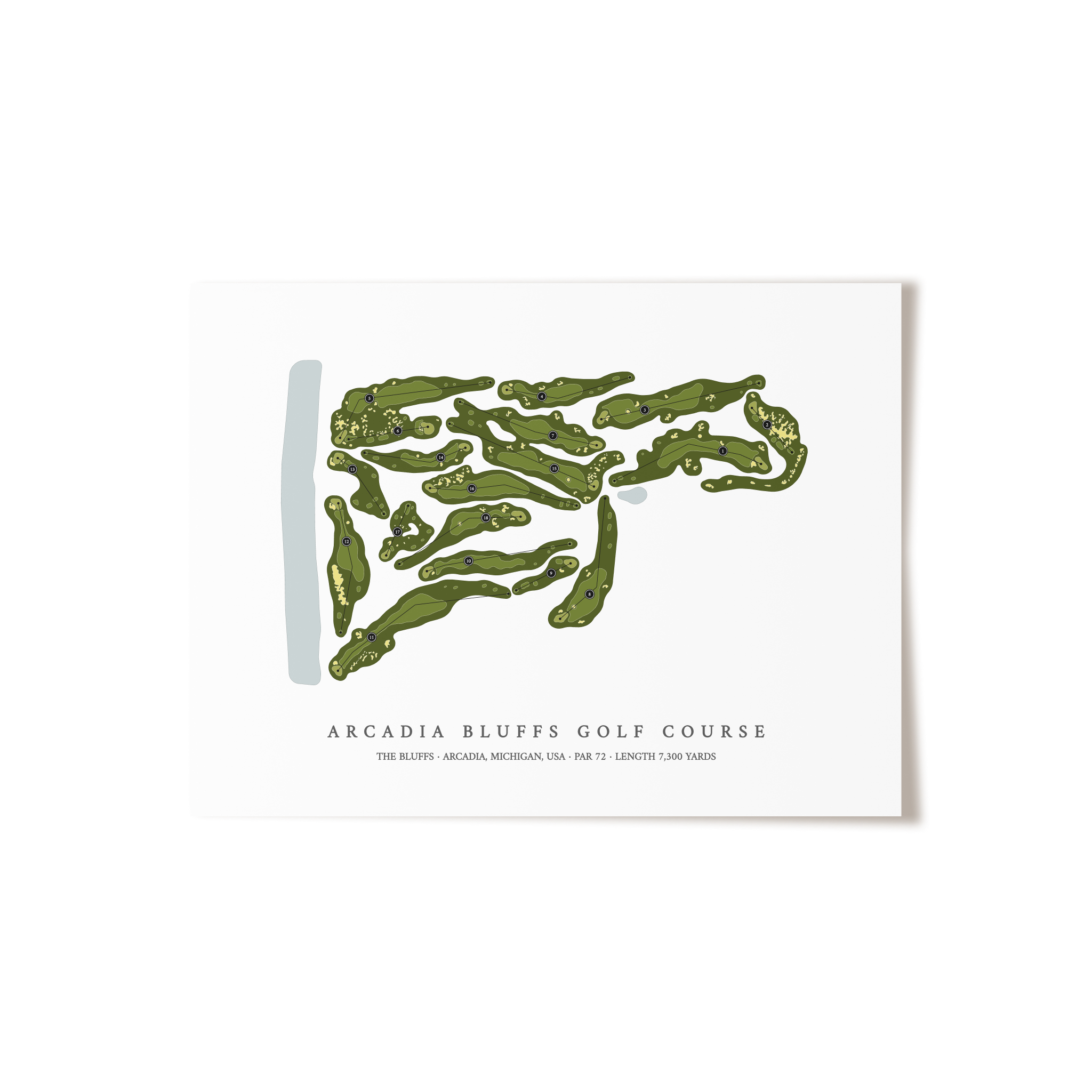 Arcadia Bluffs Golf Course - The Buffs | Golf Course Print | Unframed