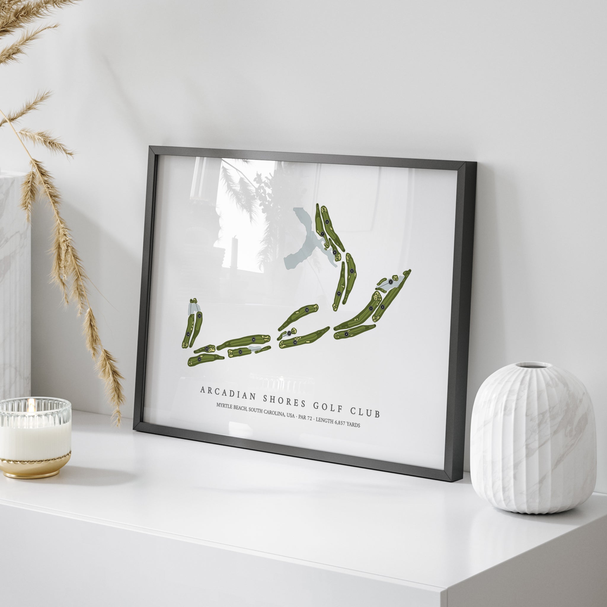 Arcadian Shores Golf Club | Golf Course Map | On Table