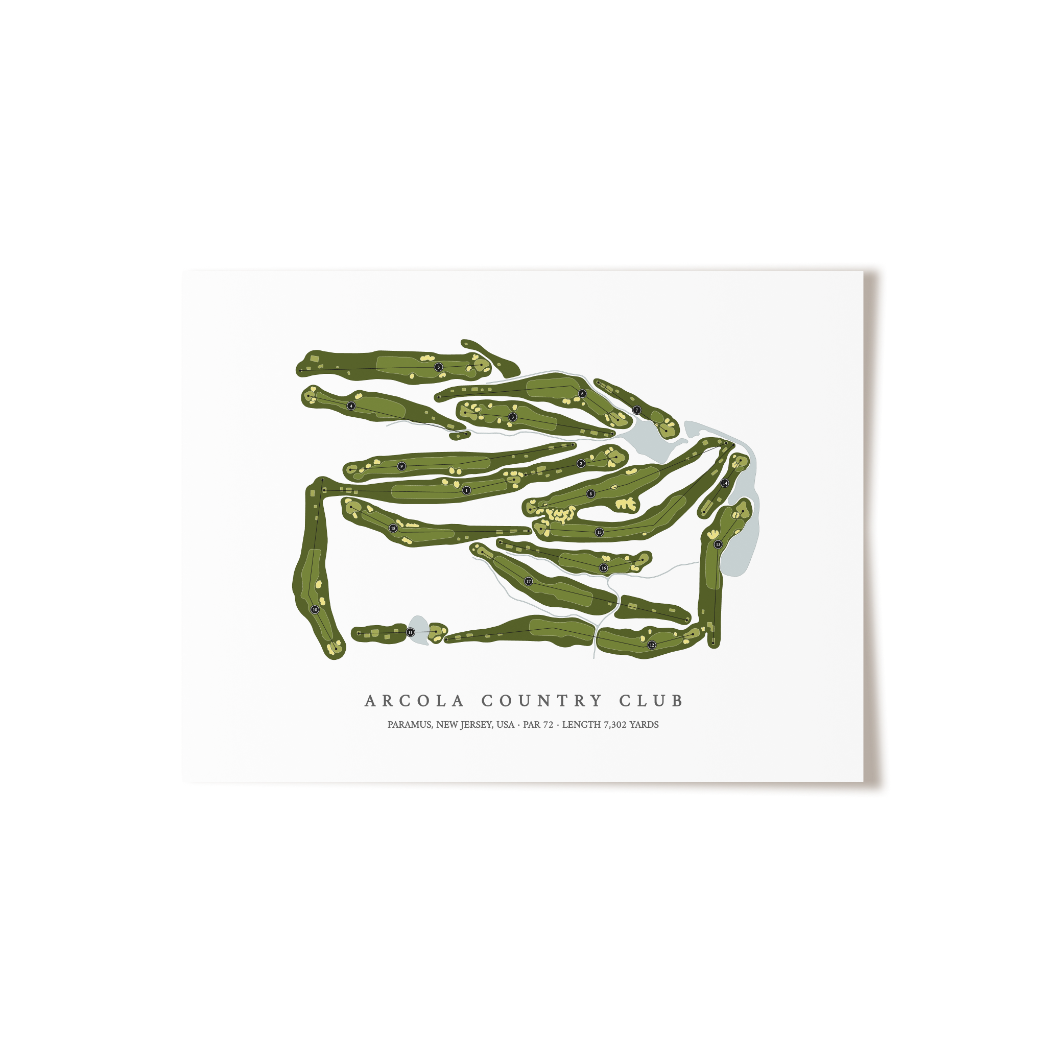 Arcola Country Club | Golf Course Print | Unframed
