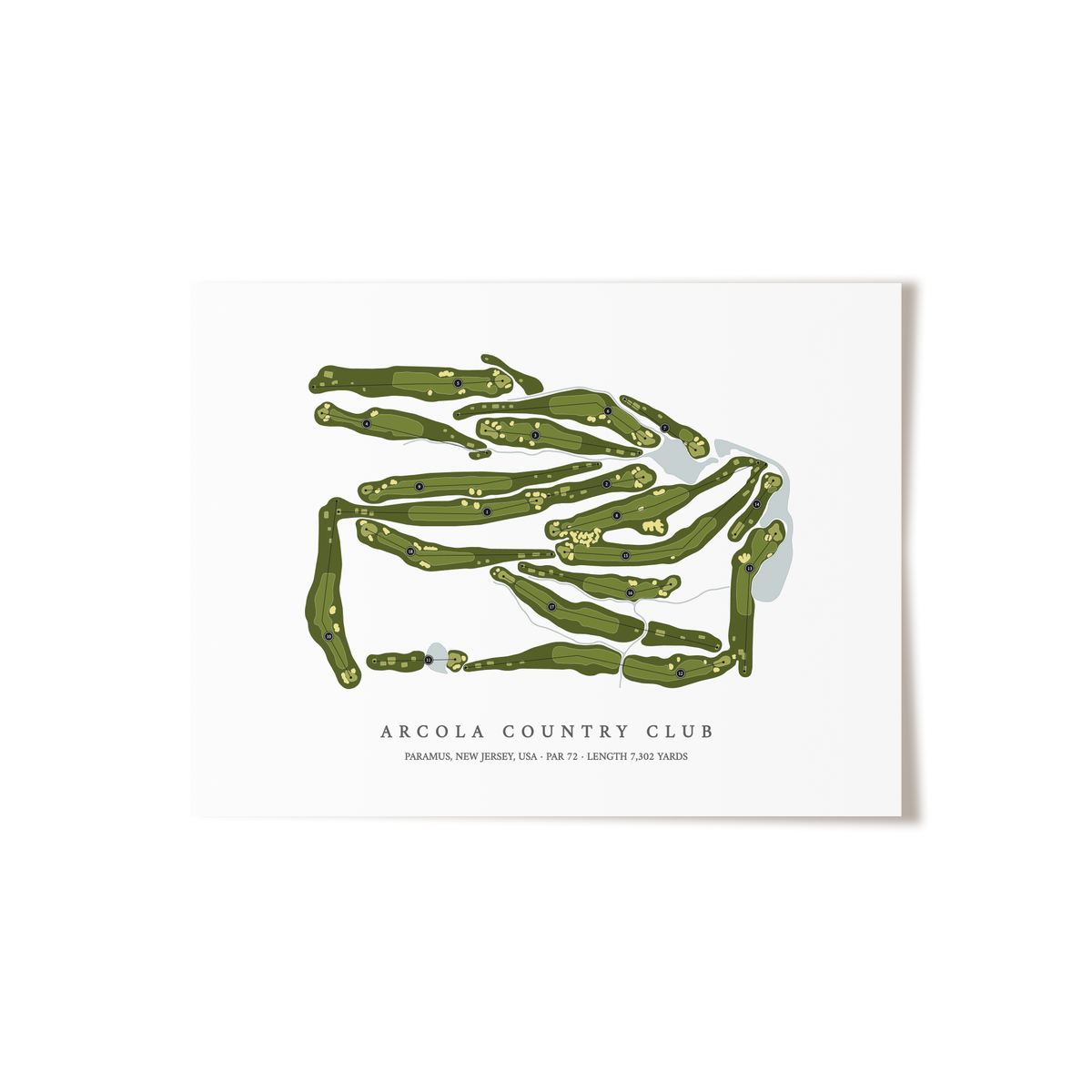 Arcola Country Club | Golf Course Print | Unframed