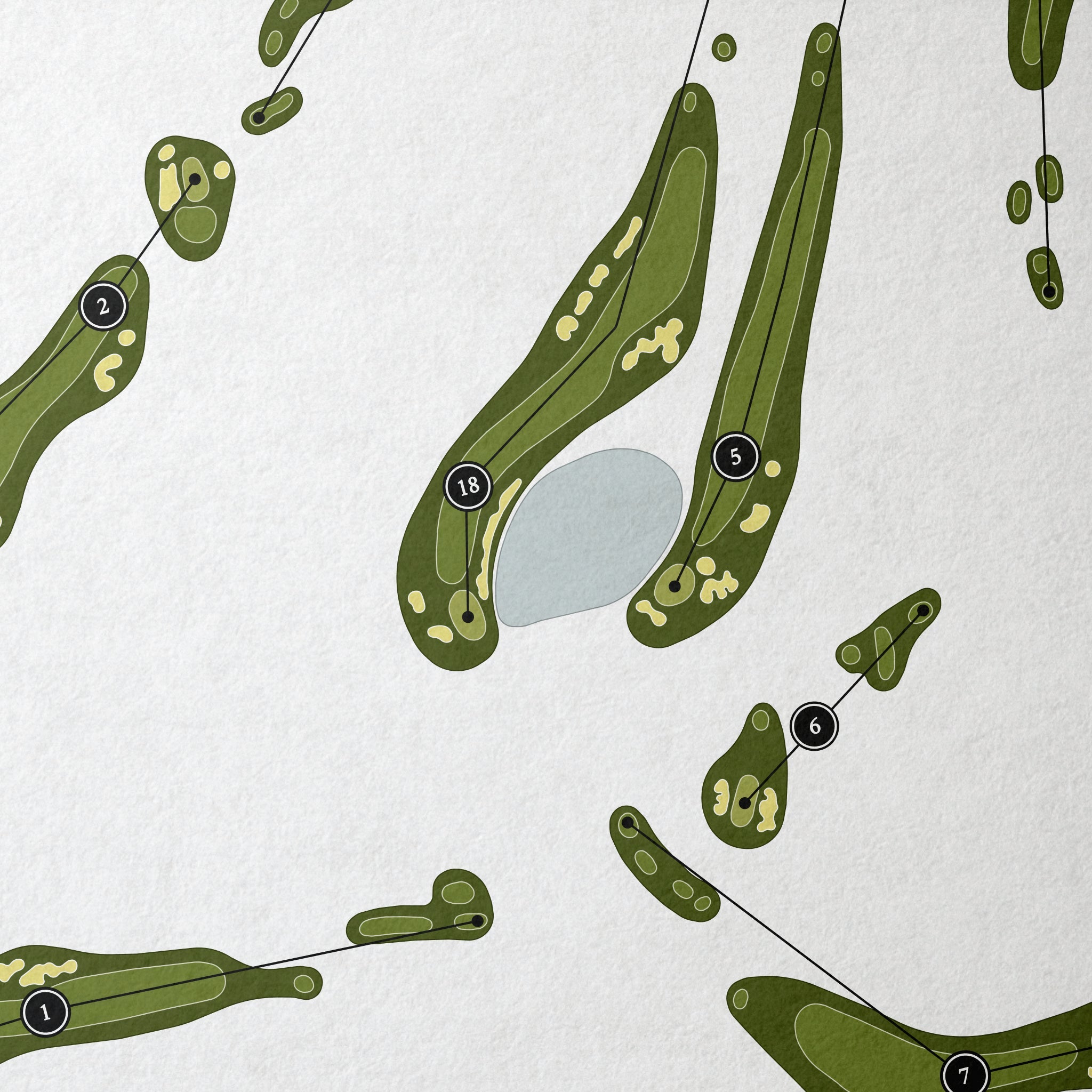 Arizona National Golf Club | Golf Course Map | Close Up