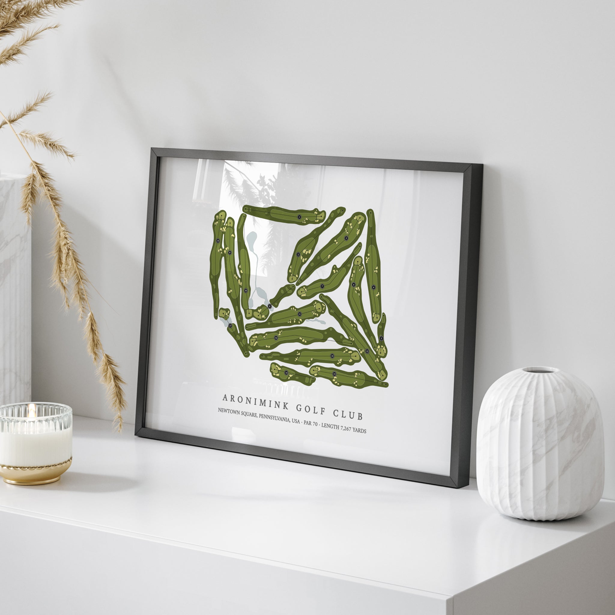 Aronimink Golf Club | Golf Course Print | On+Table