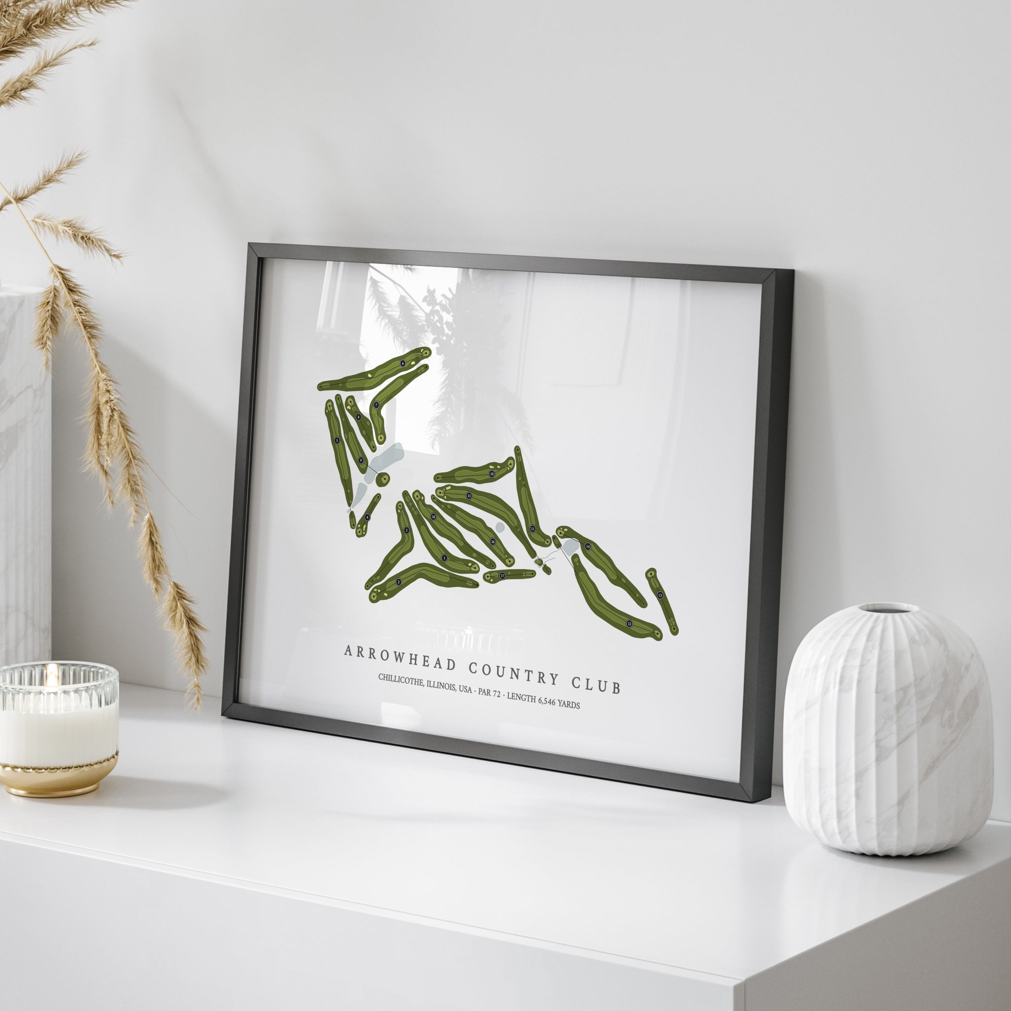 Arrowhead Country Club | Golf Course Map | On Table