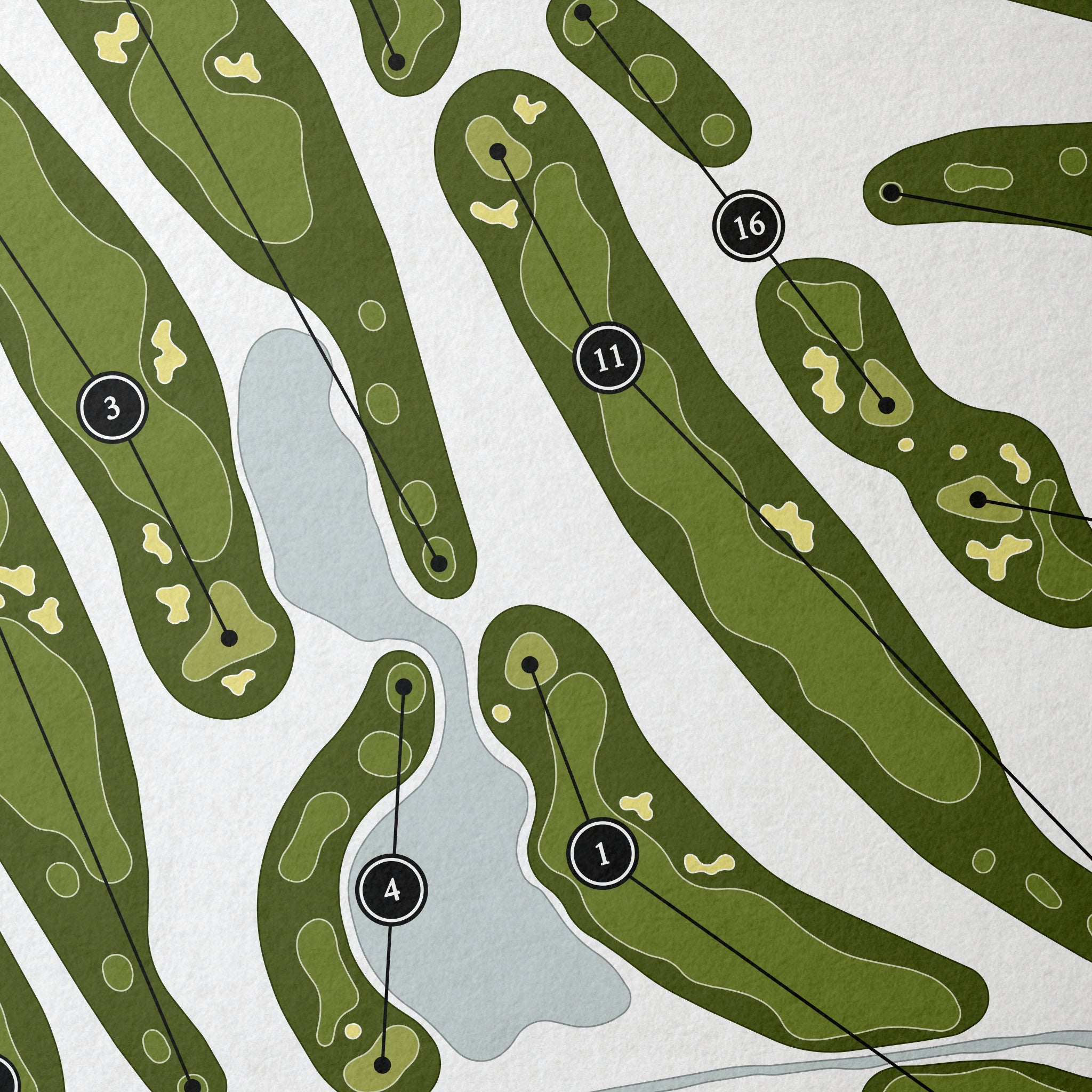 Arrowhead Golf Club | Golf Course Map | Close Up