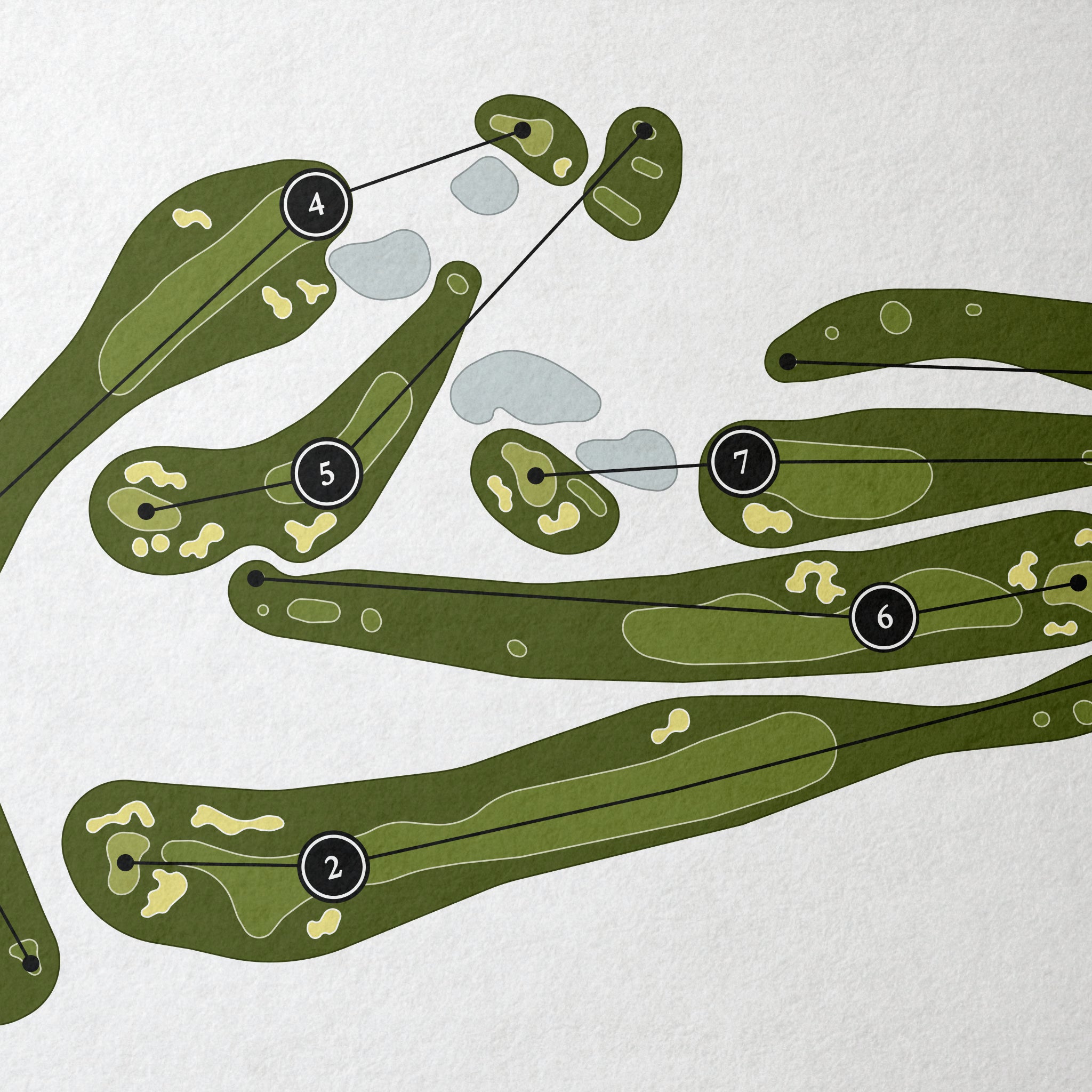 Arrowhead Golf Club | Golf Course Map | Close+Up