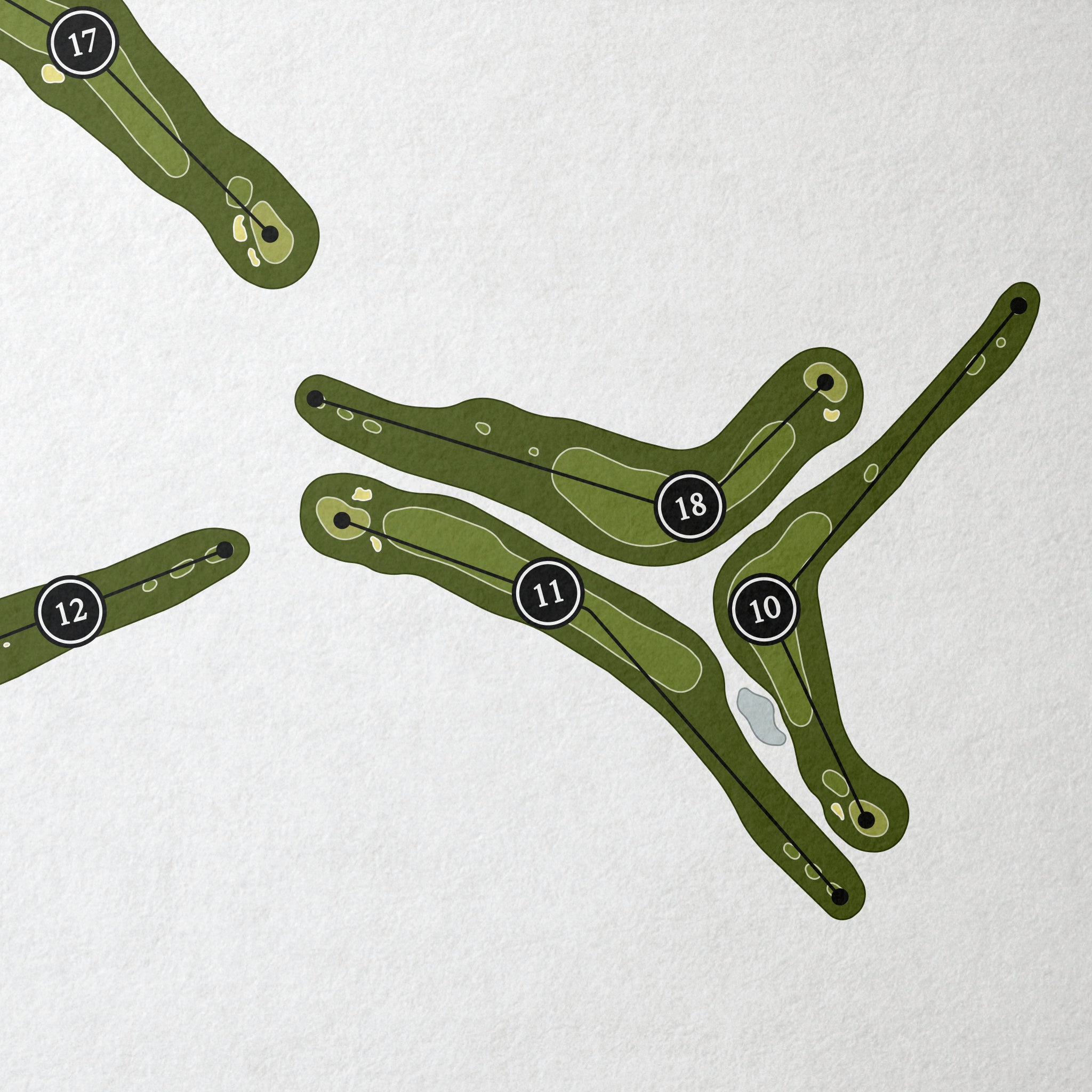 Aspen Valley Golf Club | Golf Course Print | Close+Up