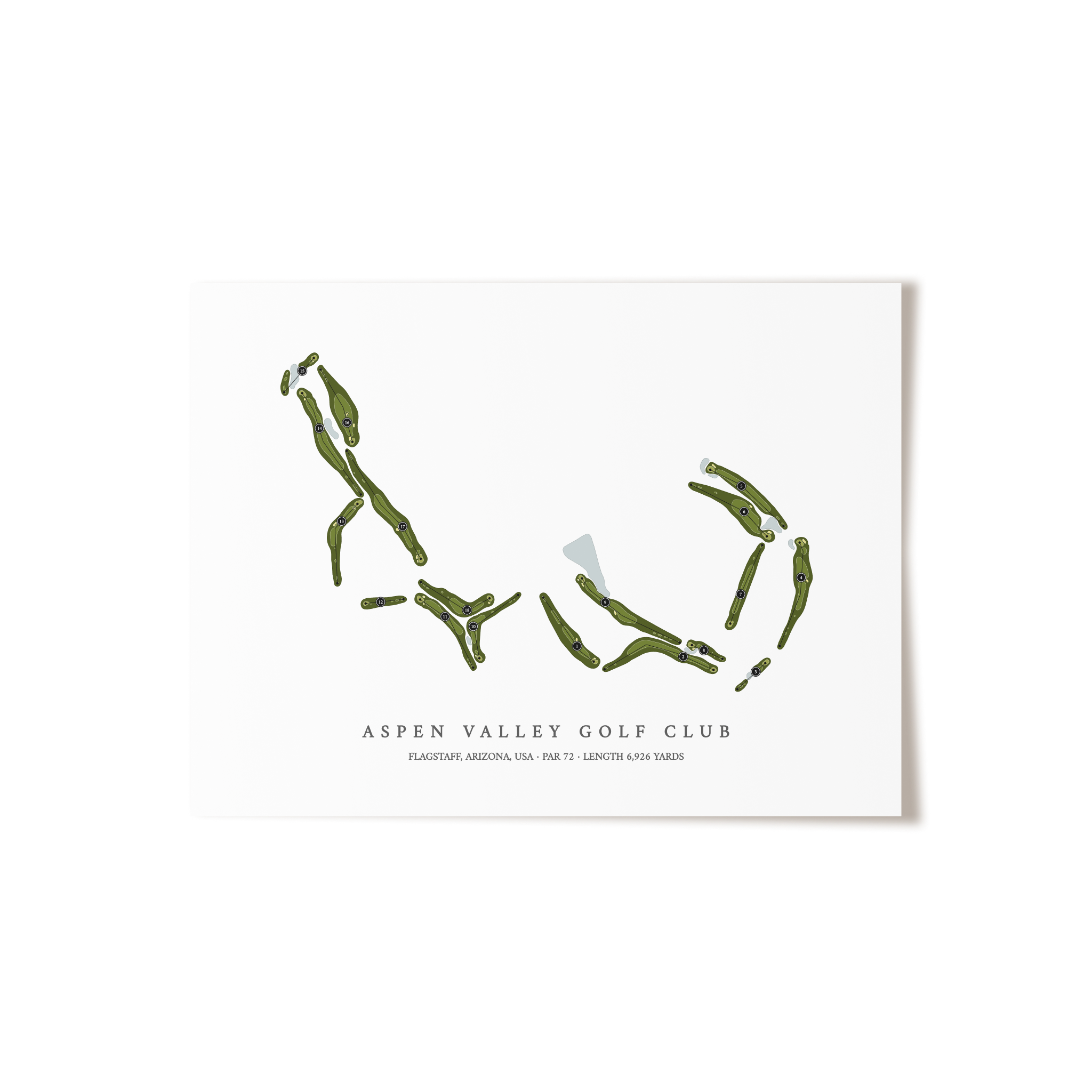 Aspen Valley Golf Club | Golf Course Print | Unframed