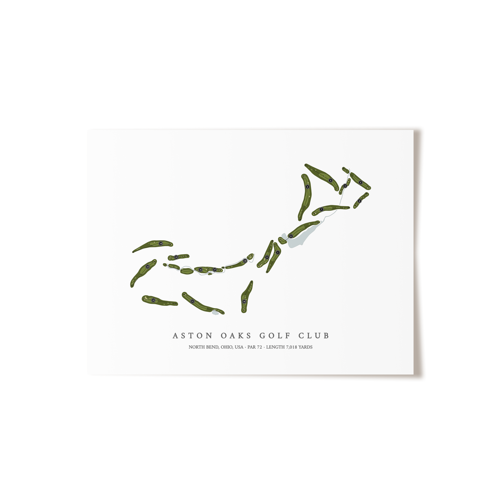Aston Oaks Golf Club | Golf Course Print | Unframed