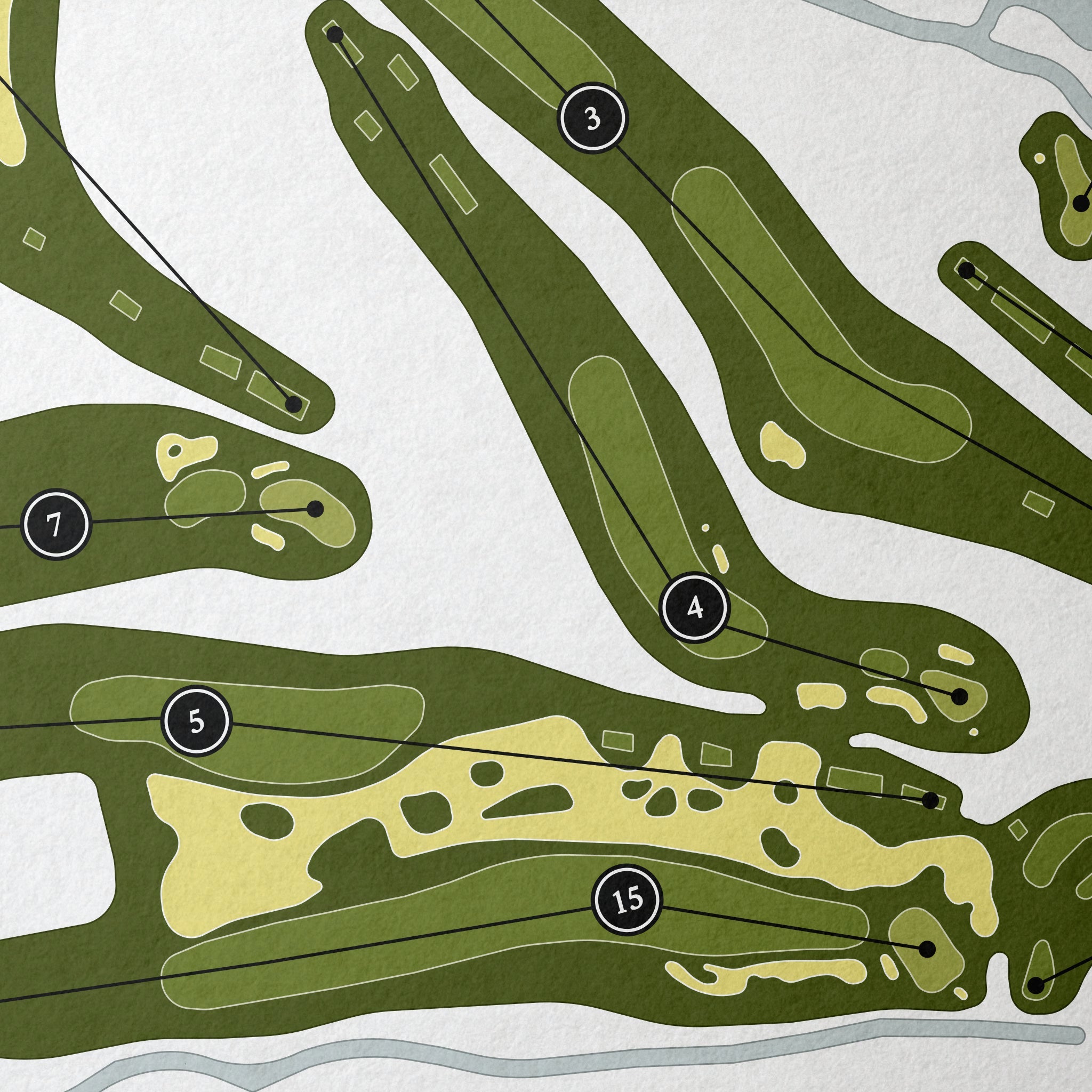 Atlanta National Golf Club | Golf Course Map | Close Up