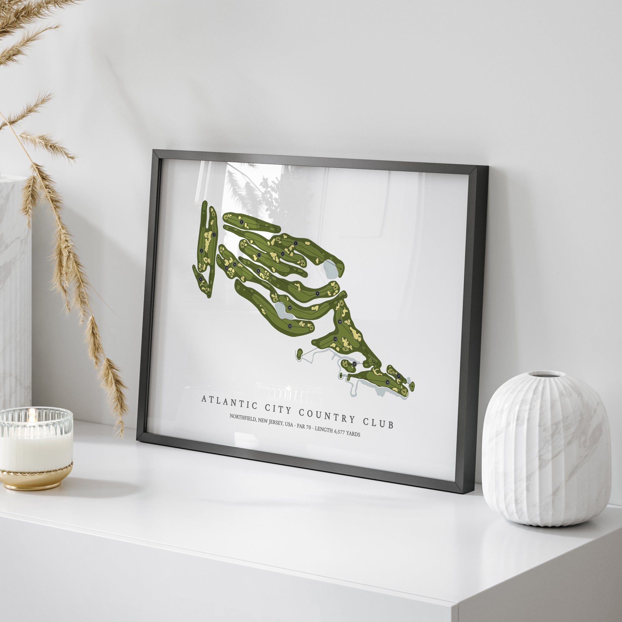 Atlantic City Country Club | Golf Course Map | On Table