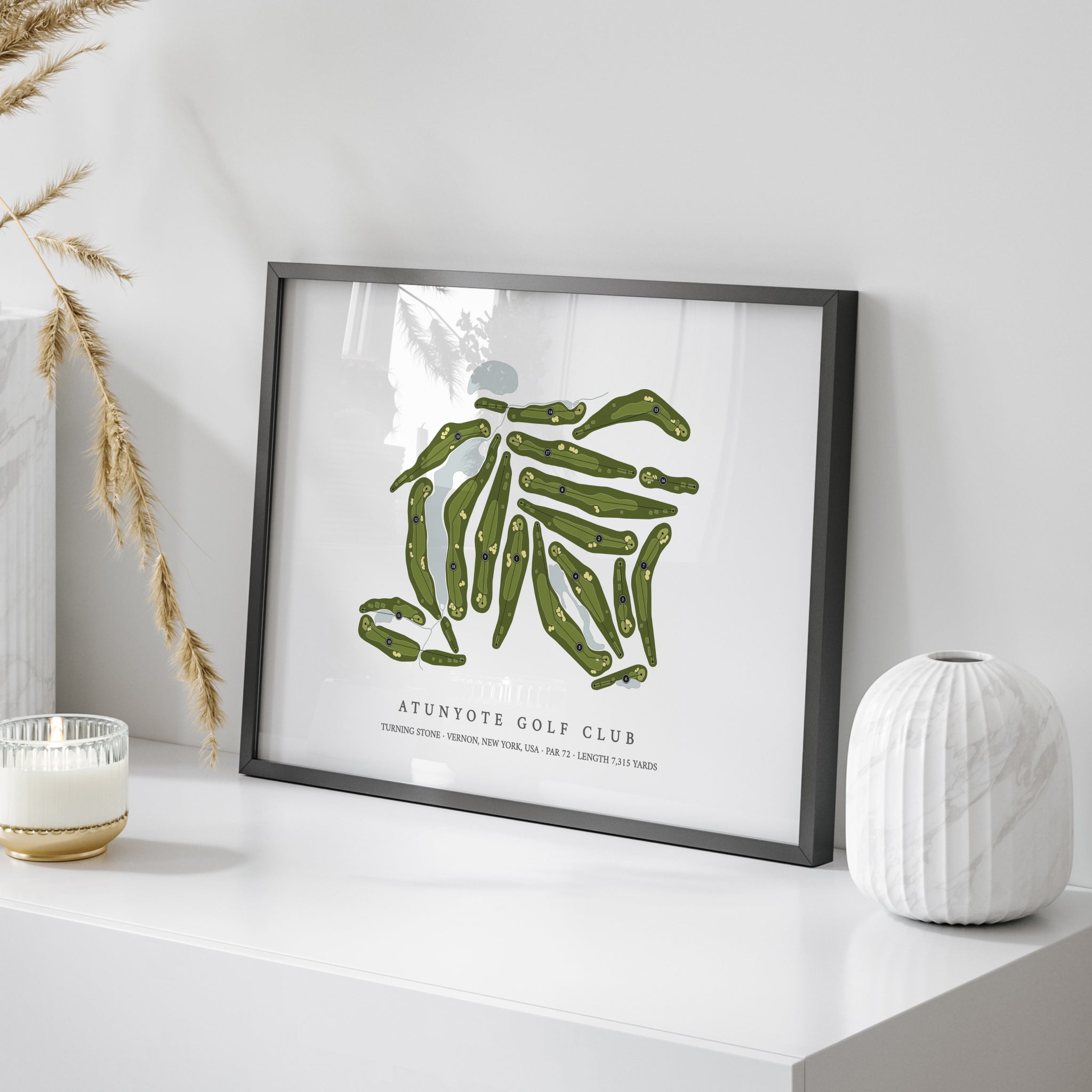 Atunyote Golf Club at Turning Stone | Golf Course Map | On Table