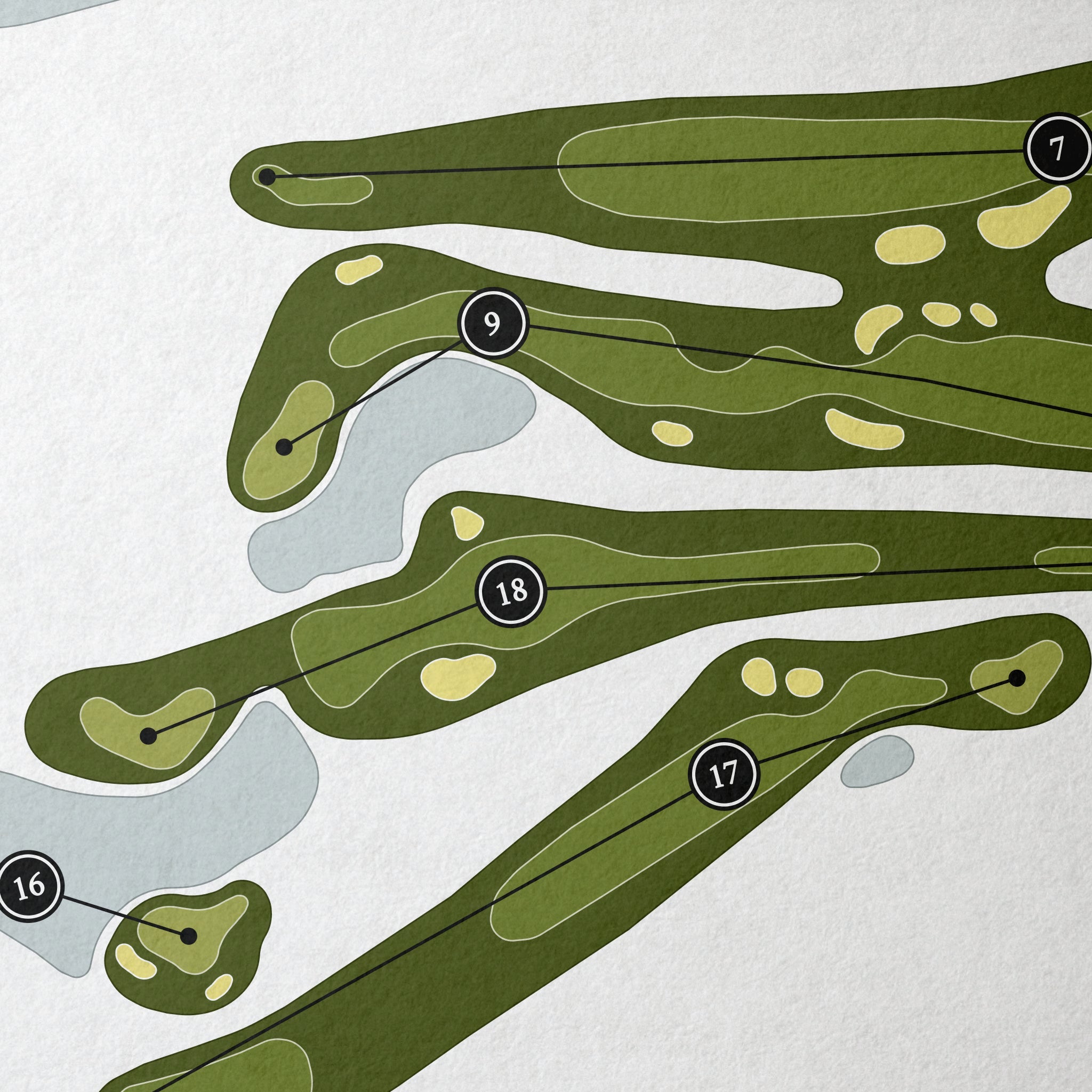 Auburn Golf Course | Golf Course Map | Close Up