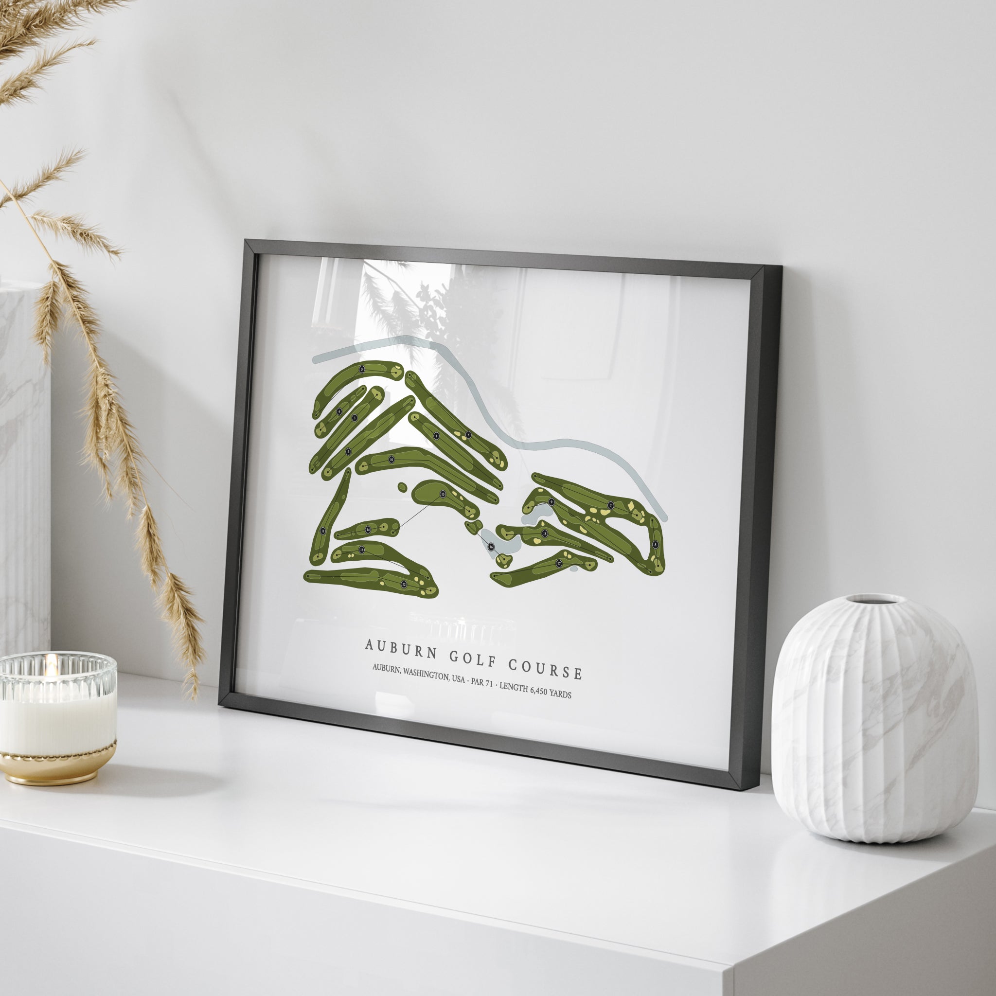 Auburn Golf Course | Golf Course Map | On Table