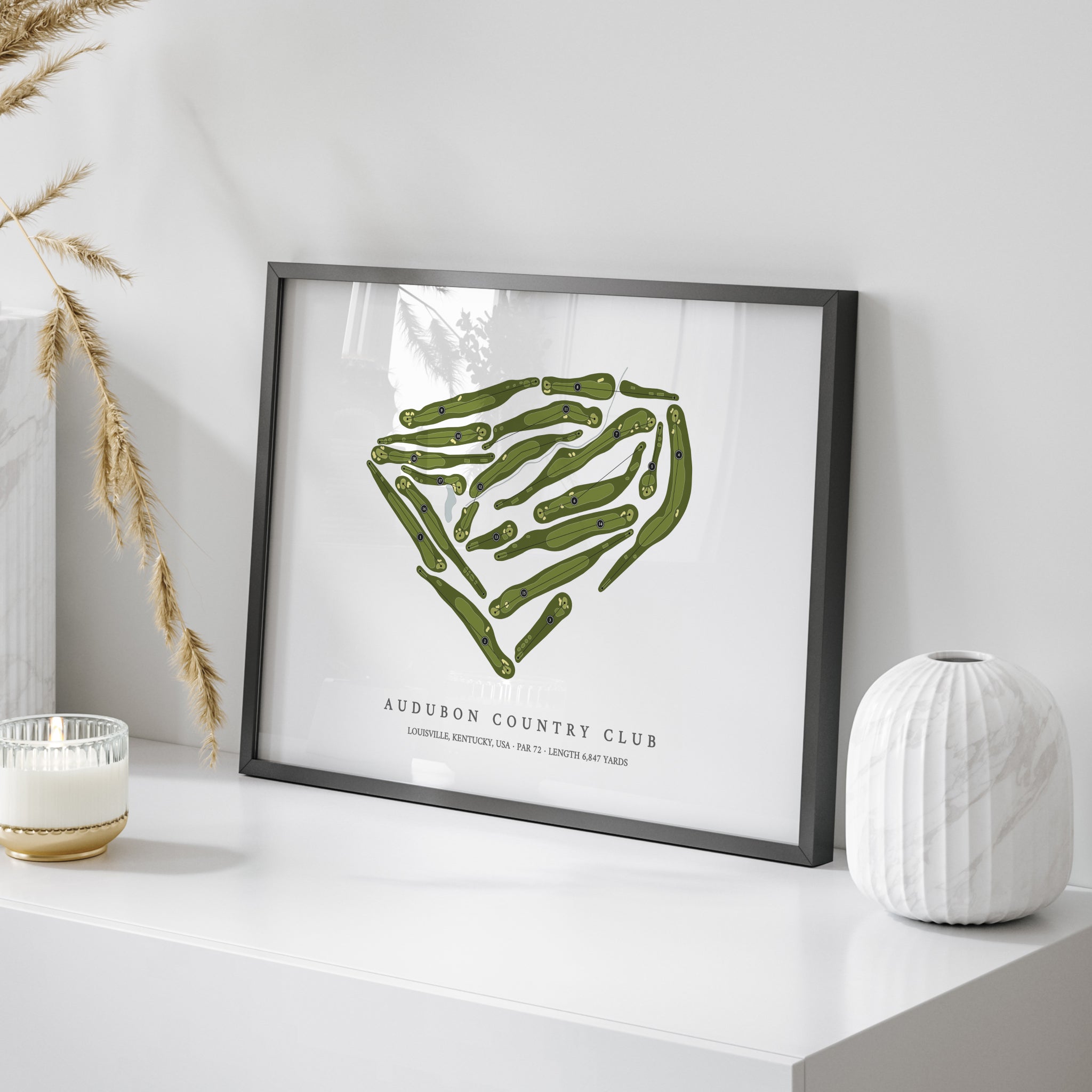 Audubon Country Club | Golf Course Map | On Table