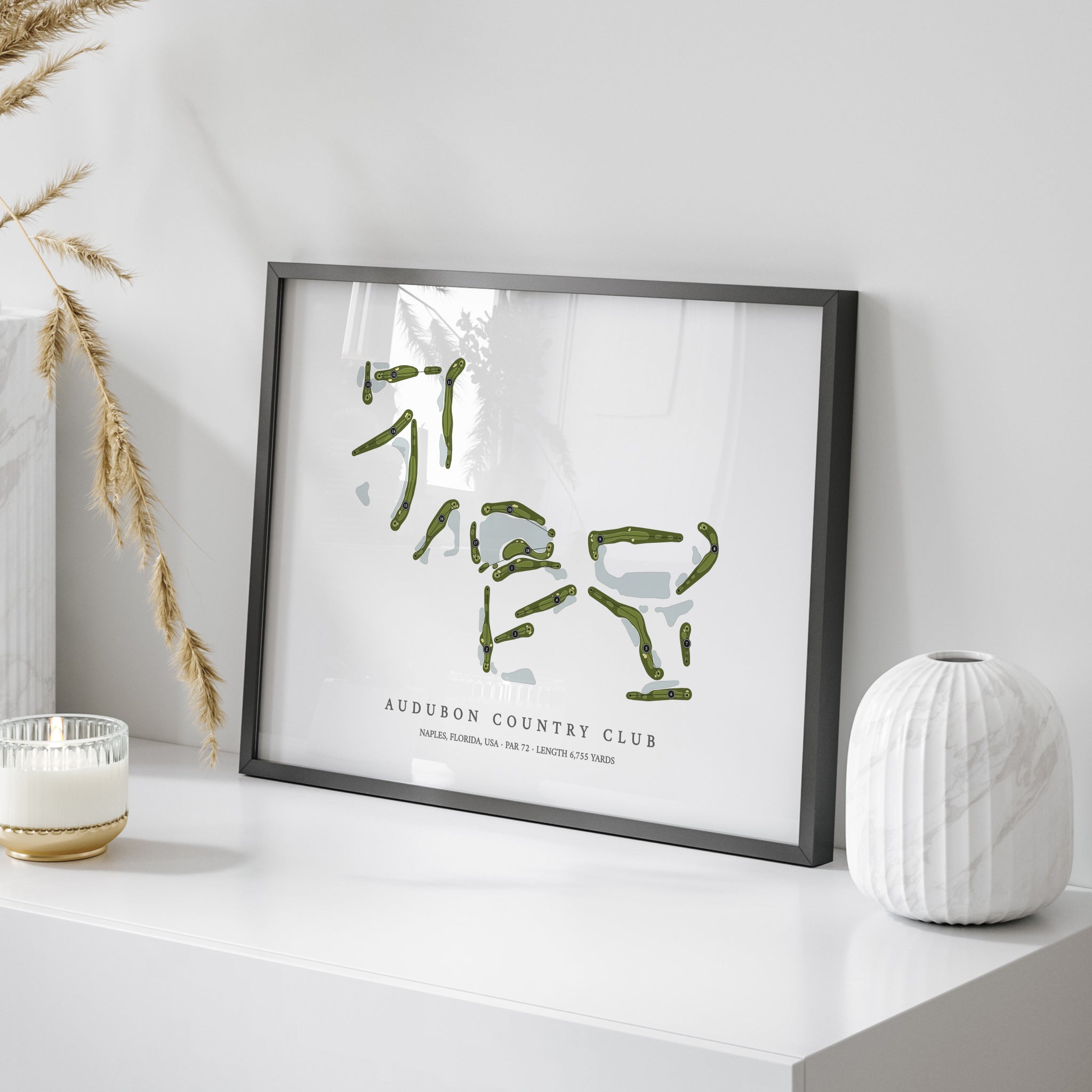 Audubon Country Club | Golf Course Map | On Table