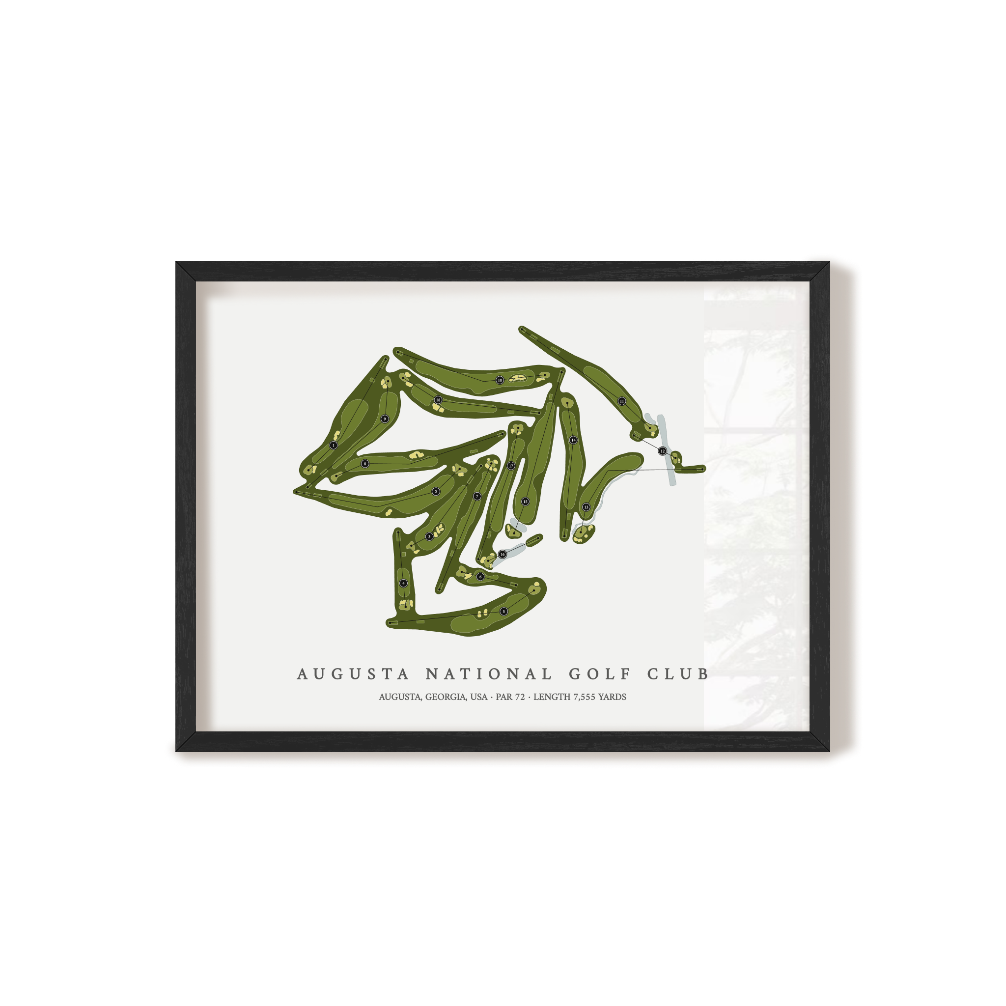 Augusta National Golf Club | Golf Course Print | Black+Frame