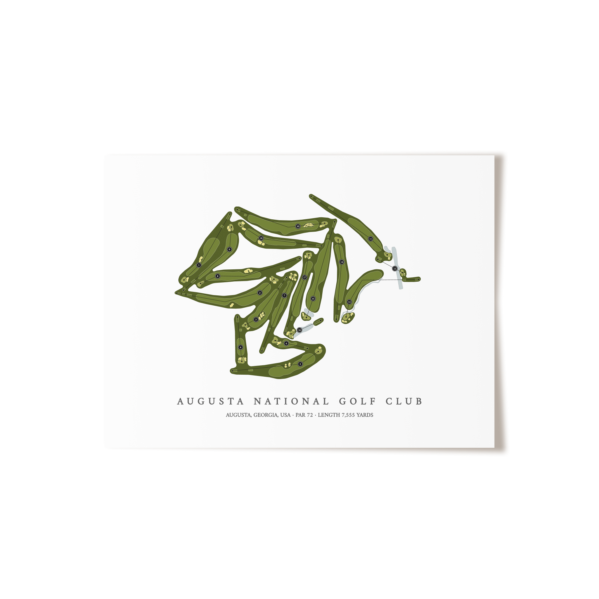 Augusta National Golf Club | Golf Course Print | Unframed