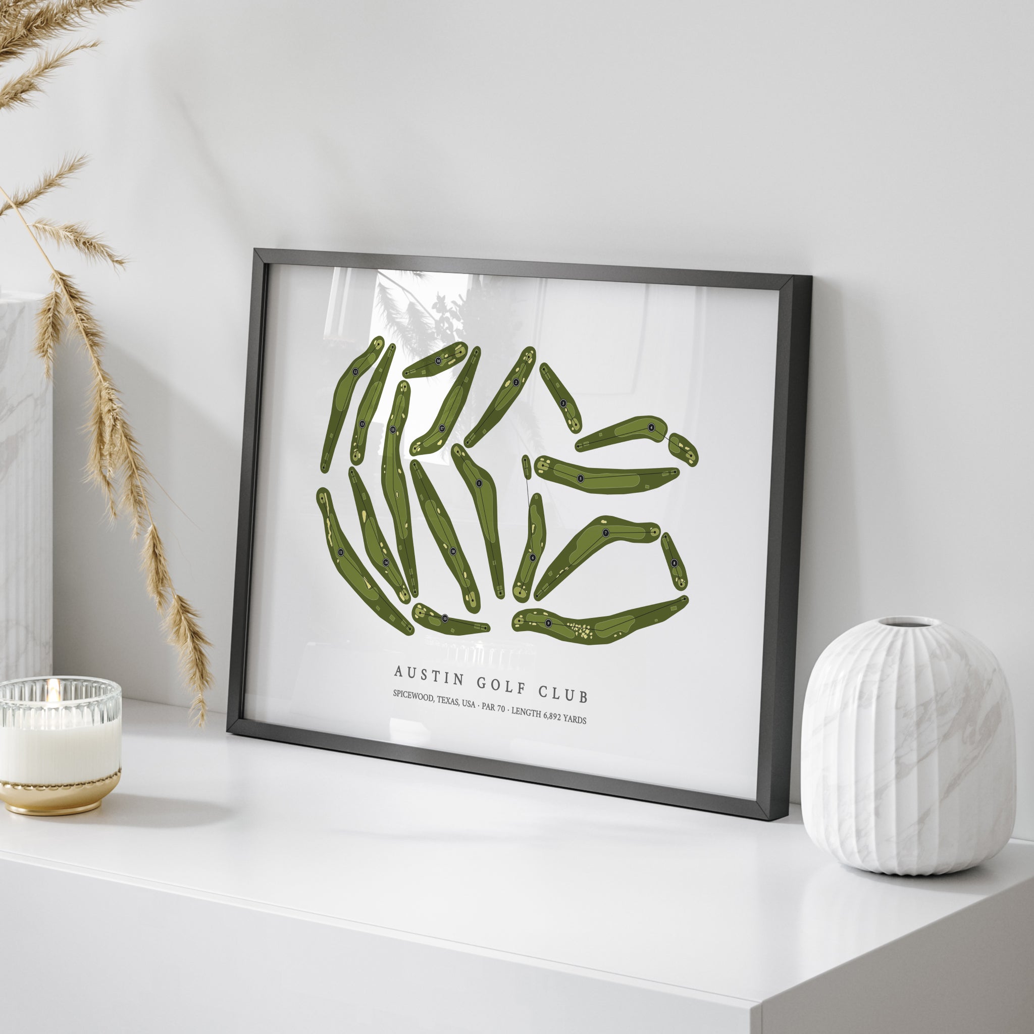 Austin Golf Club | Golf Course Map | On Table