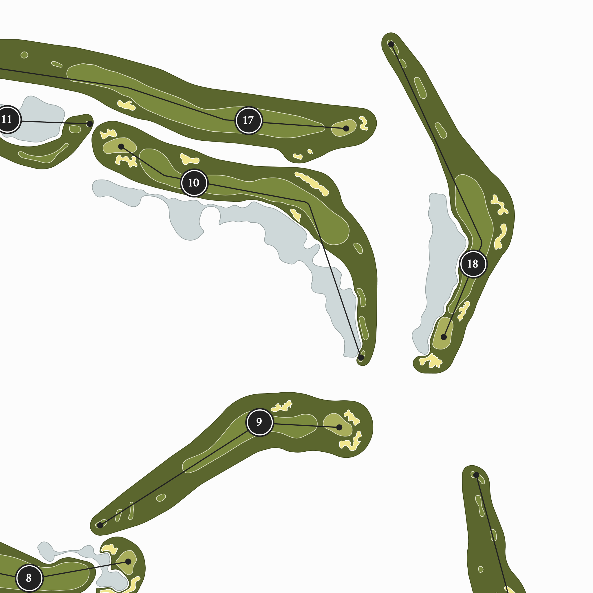 Aviara Golf Club | Golf Course Map | Close Up