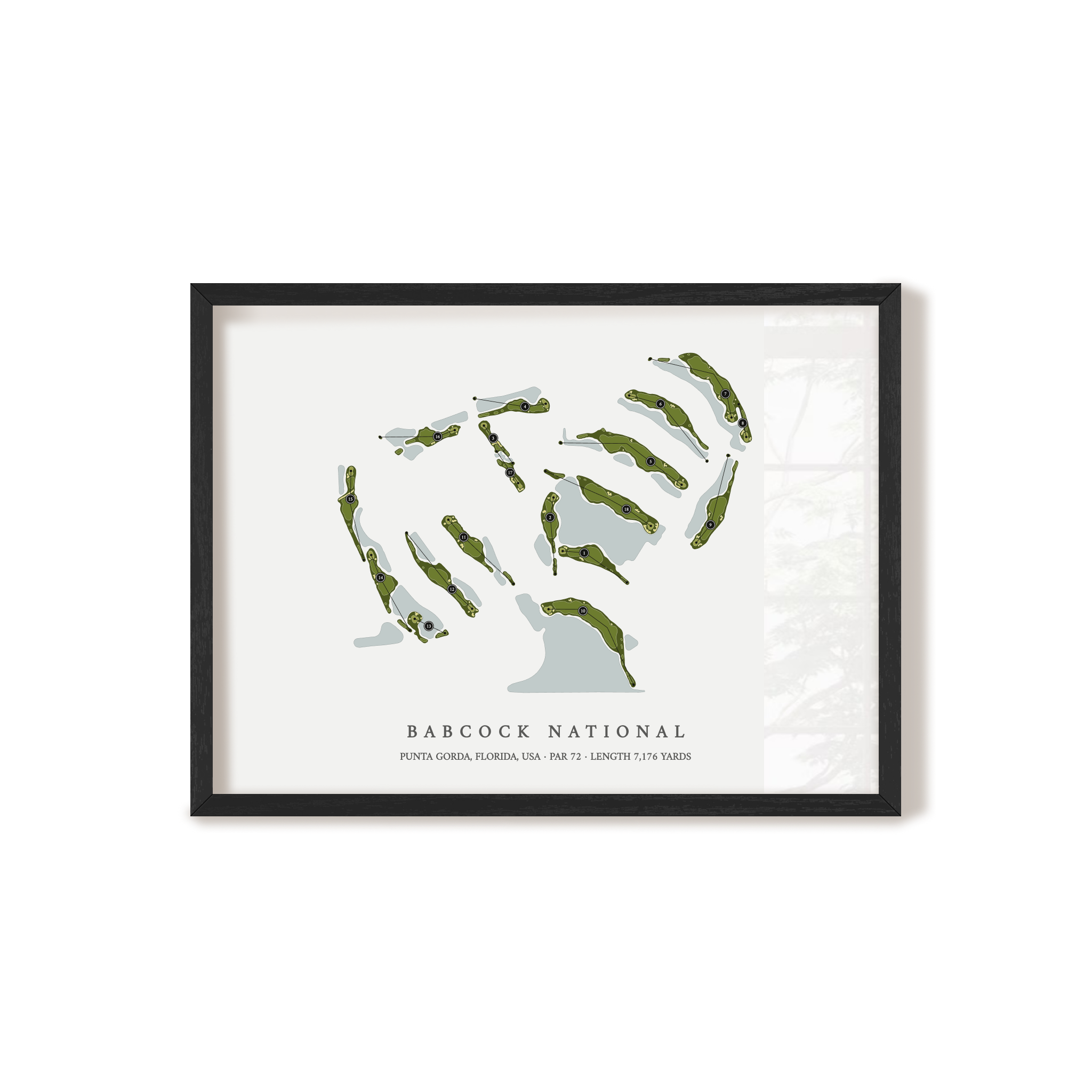 Babcock National | Golf Course Print | Black Frame