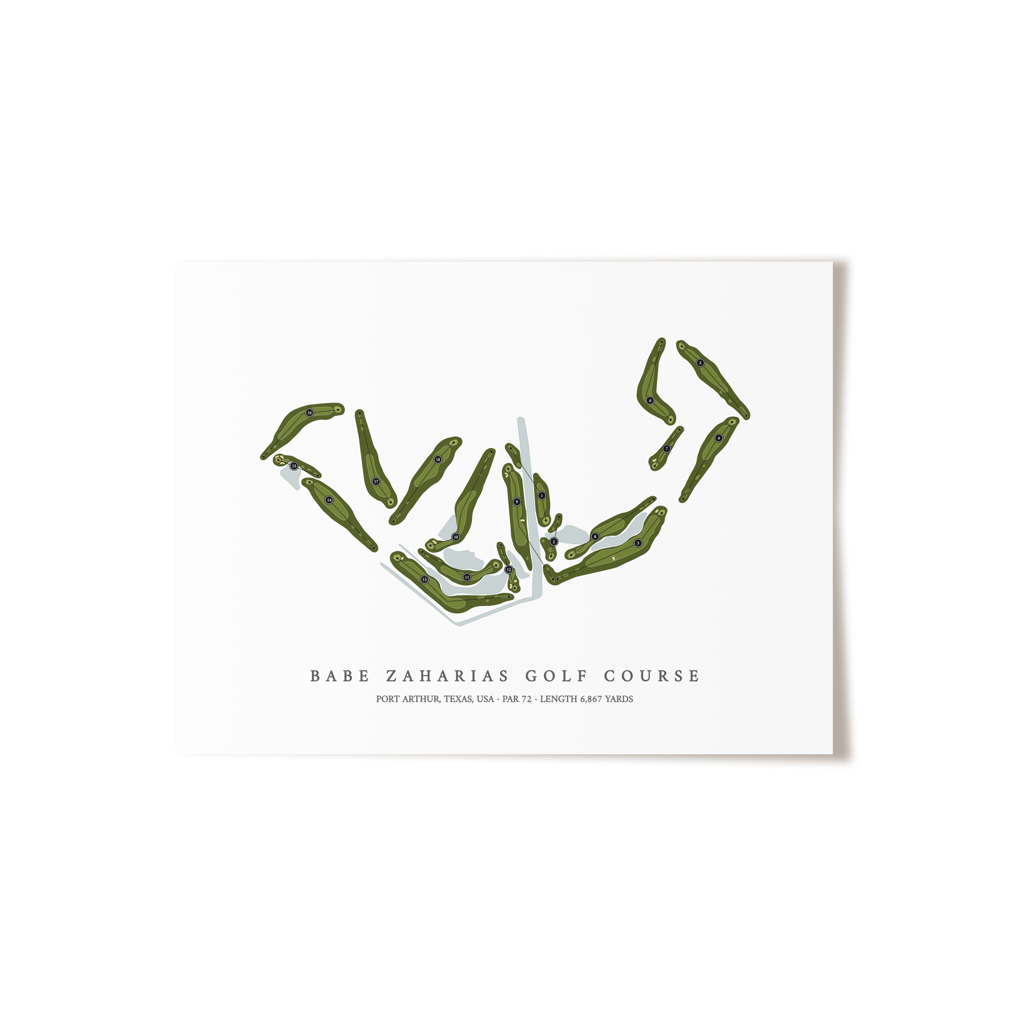 Babe Zaharias Golf Course | Golf Course Print | Unframed