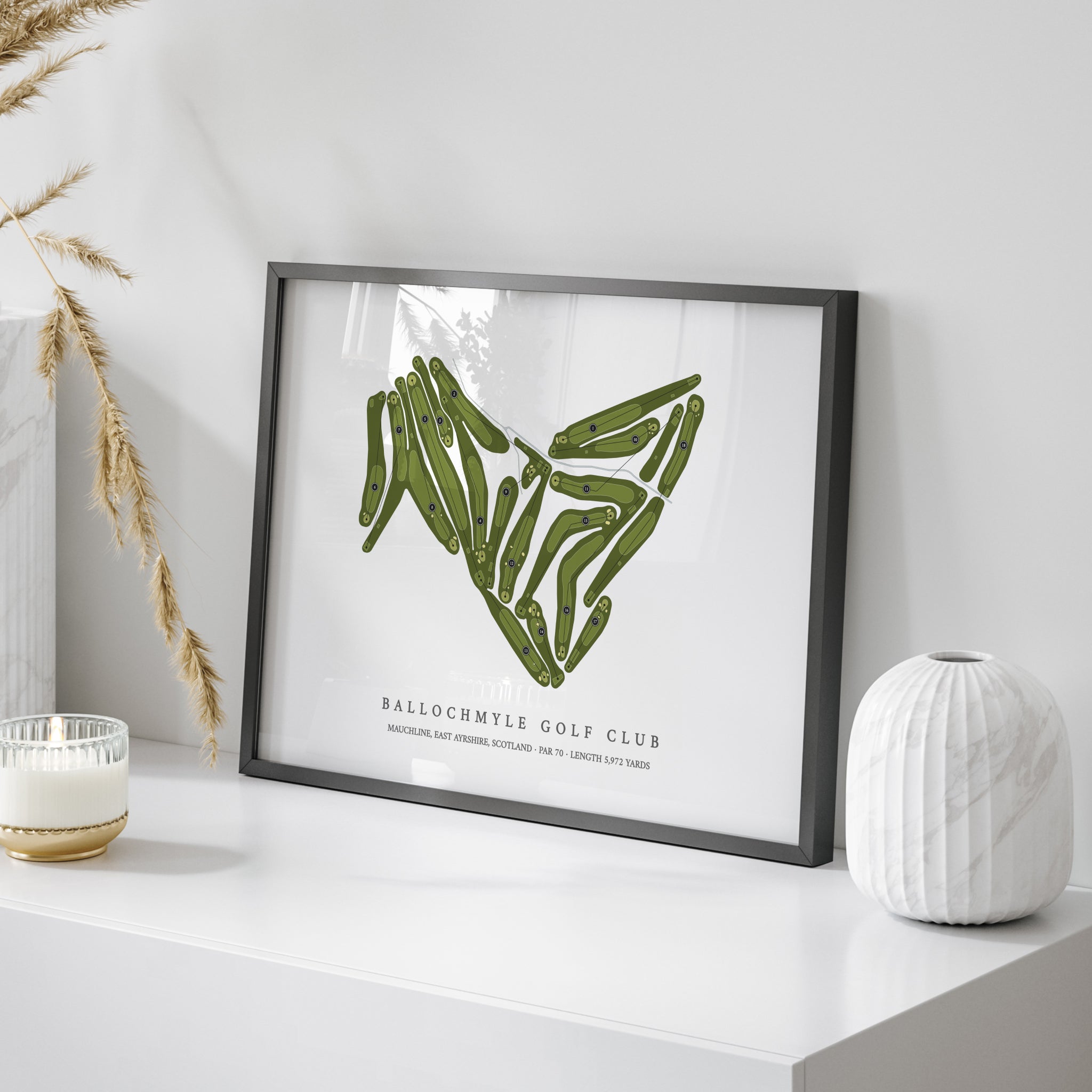 Ballochmyle Golf Club | Golf Course Map | On Table