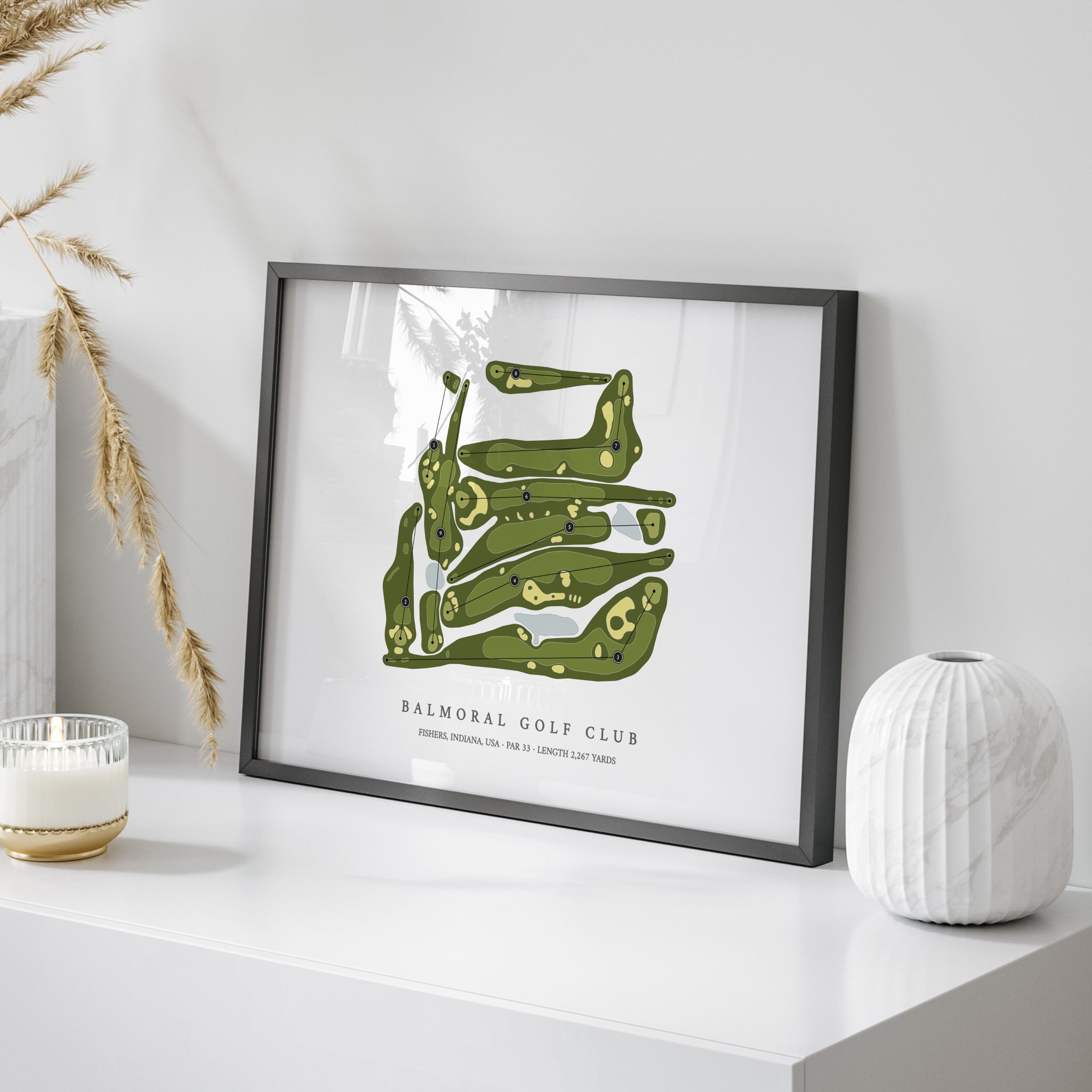 Balmoral Golf Club | Golf Course Map | On Table