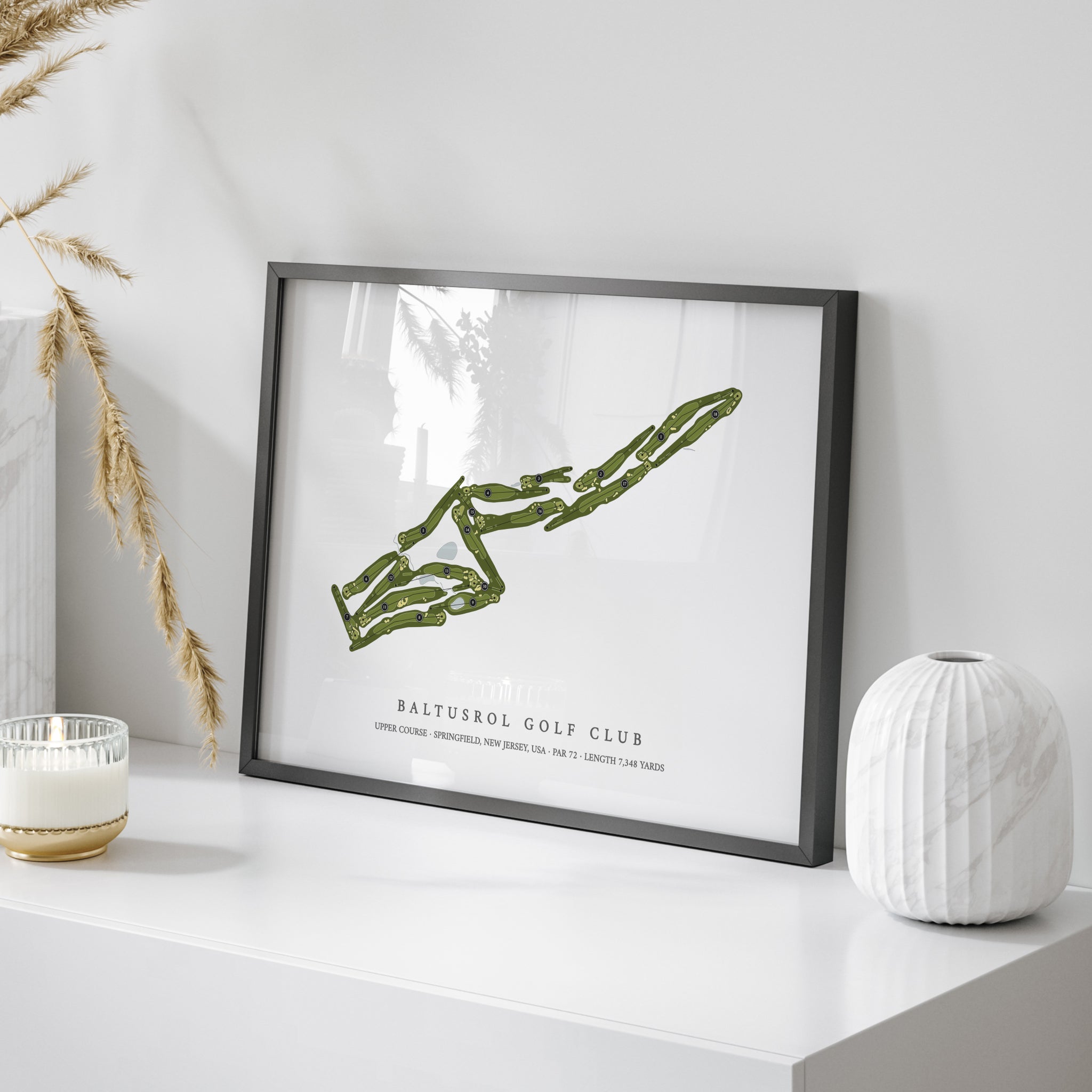 Baltusrol Golf Club - Upper Course | Golf Course Print | On+Table