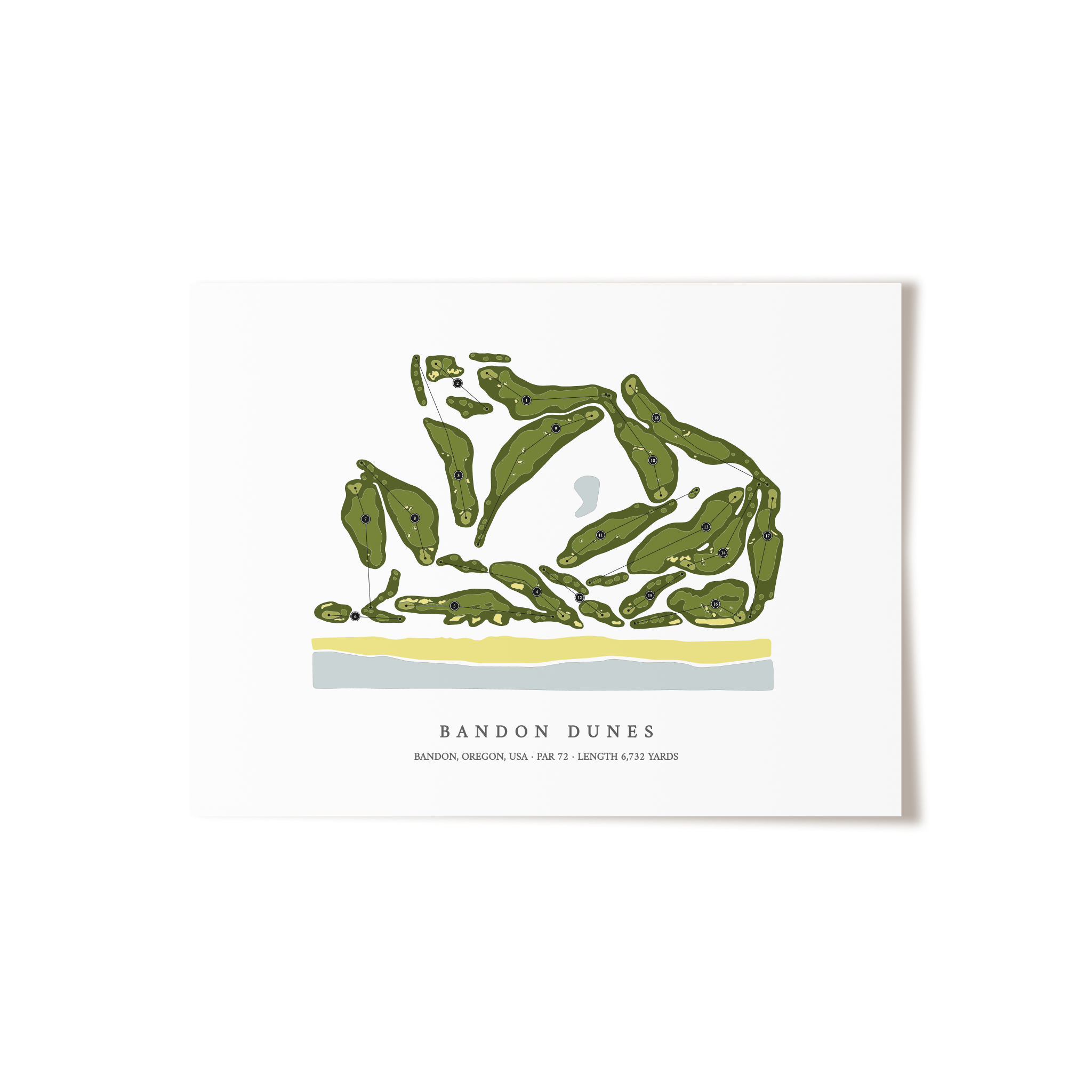 Bandon Dunes | Golf Course Print | Unframed