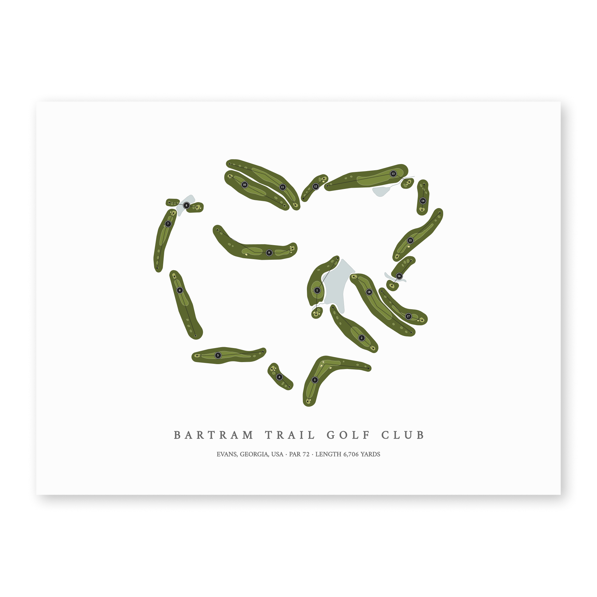 Bartram Trail Golf Club | Golf Course Map