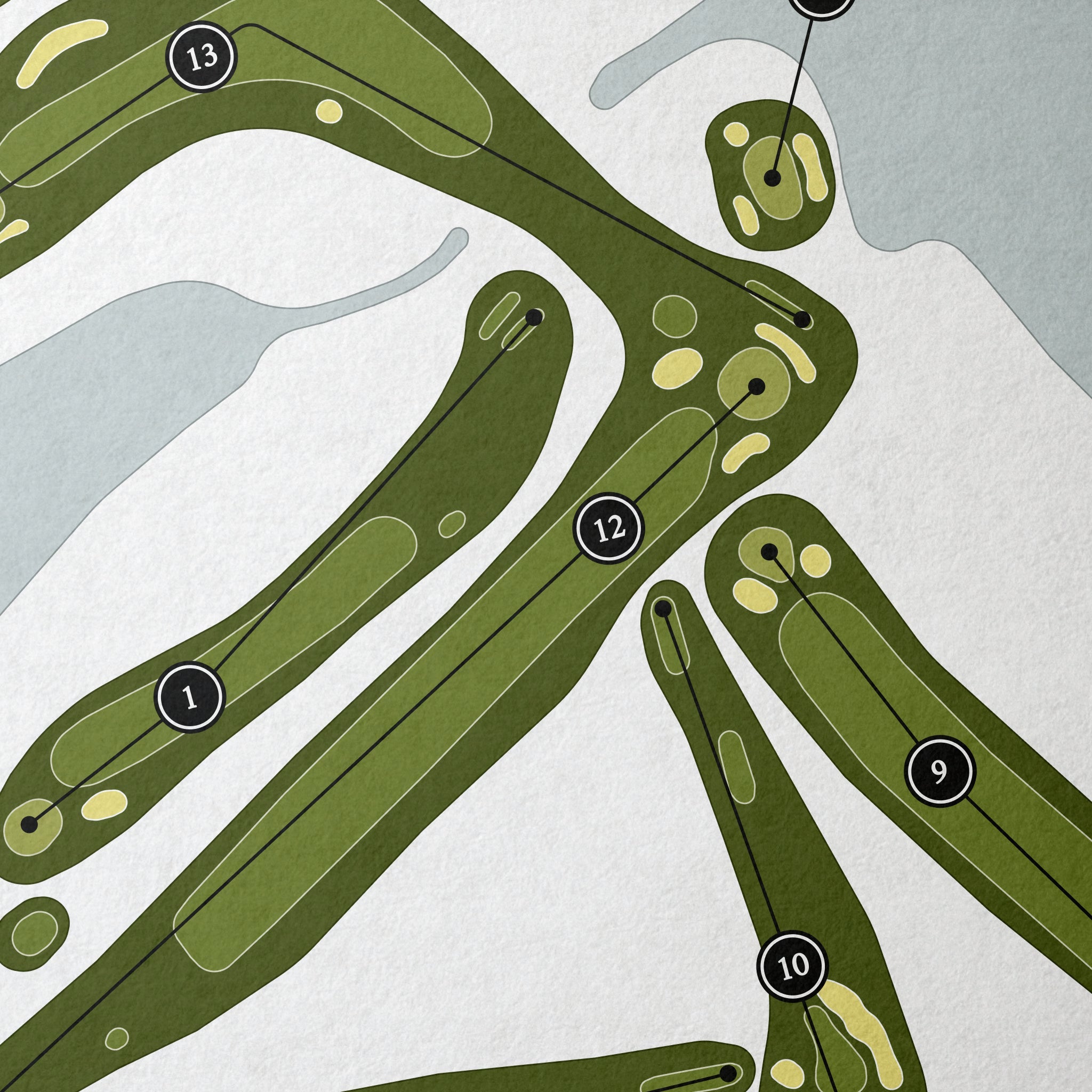 Bass River Golf Course | Golf Course Map | Close Up