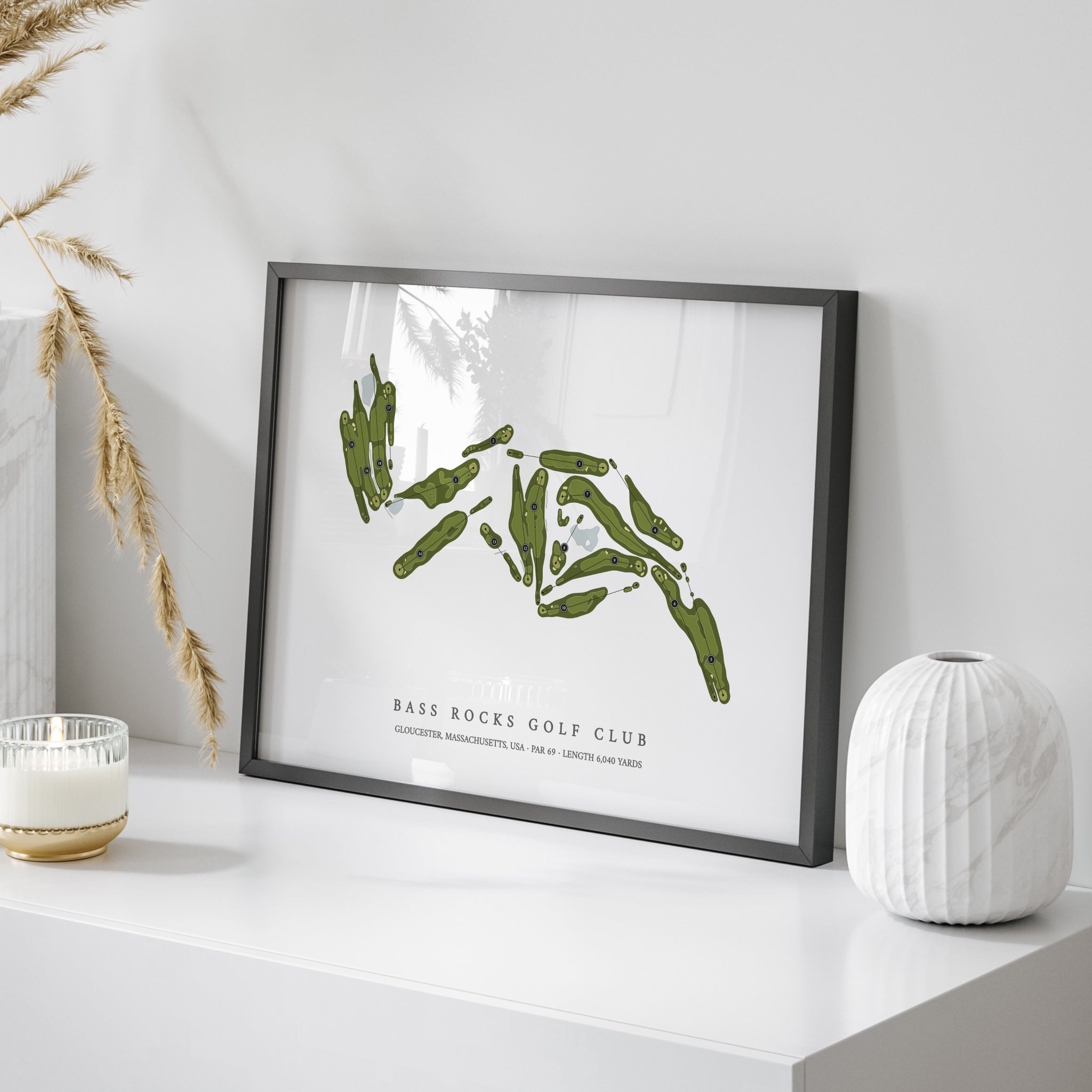 Bass Rocks Golf Club | Golf Course Map | On+Table