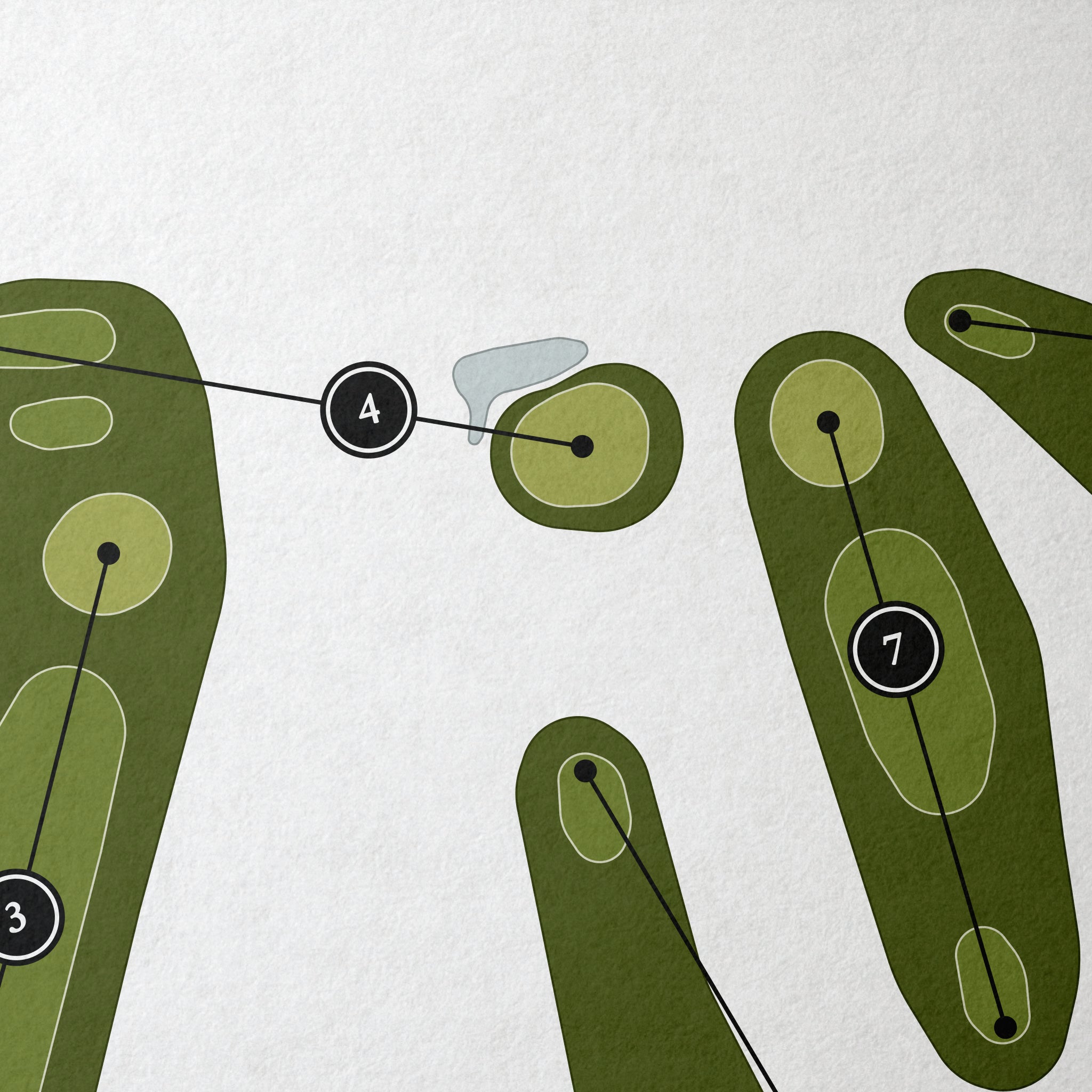 Bassett Country Club | Golf Course Map | Close+Up