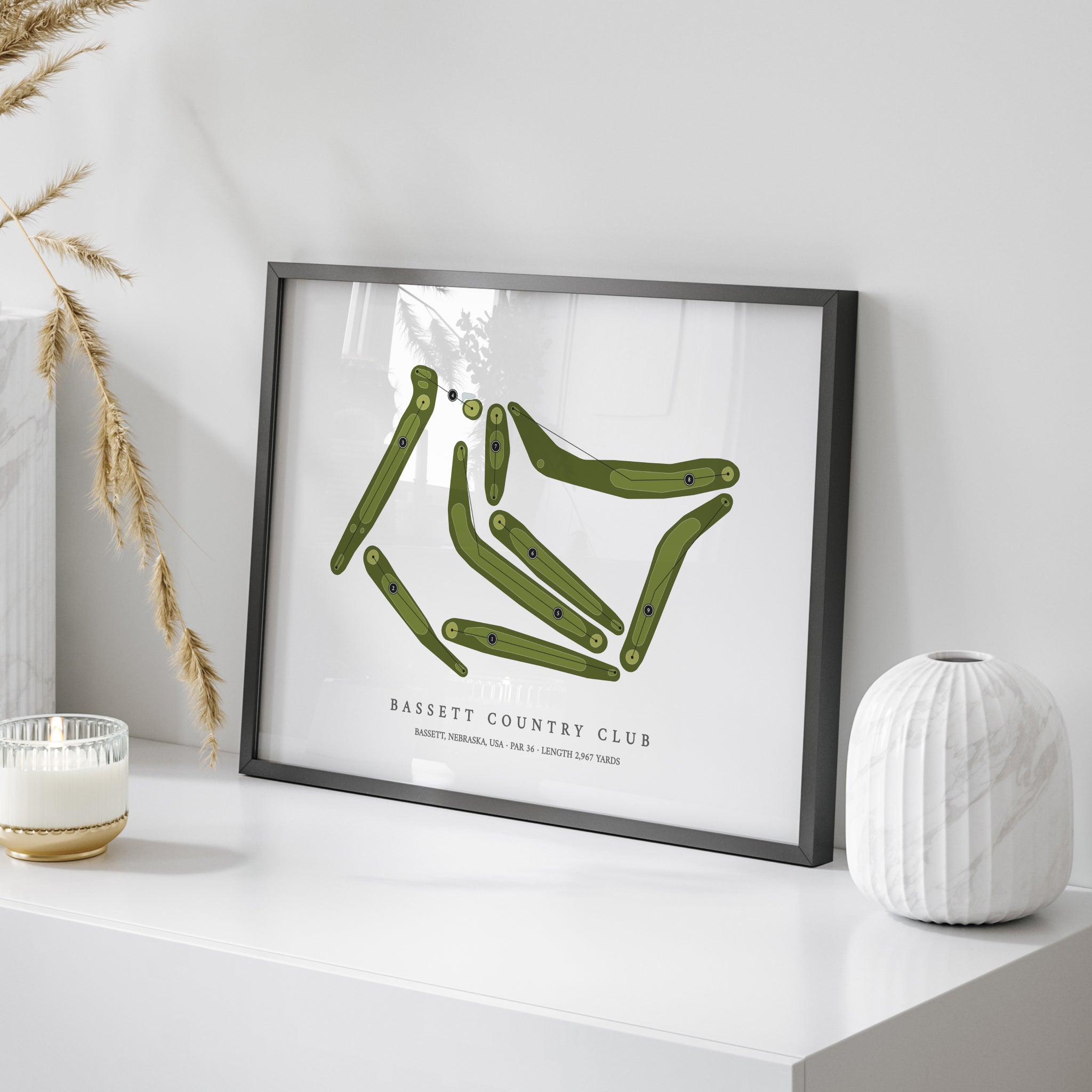 Bassett Country Club | Golf Course Map | On+Table